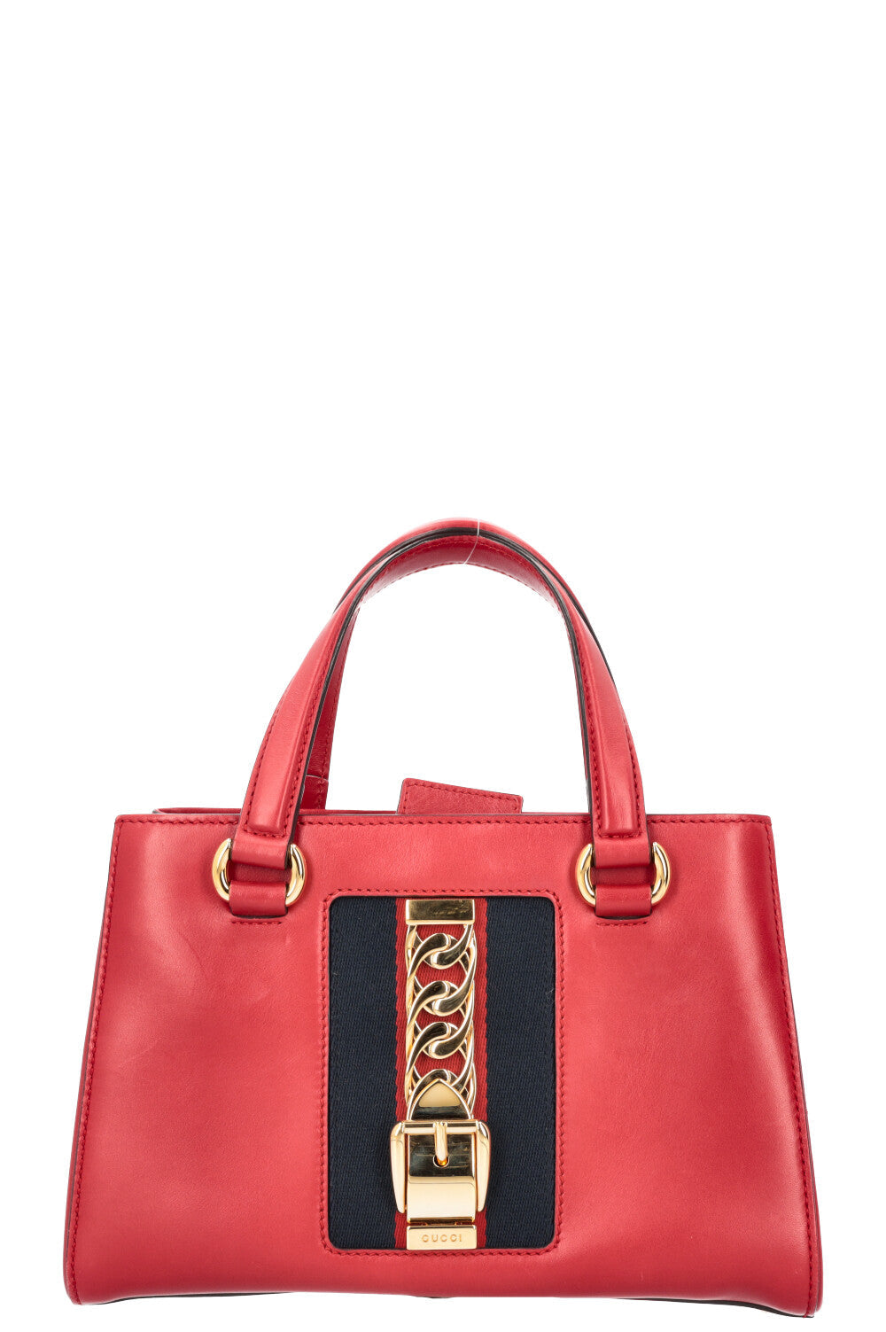 Luxury Gucci Trending 2025 Sylvie Chain Tote Bag Red