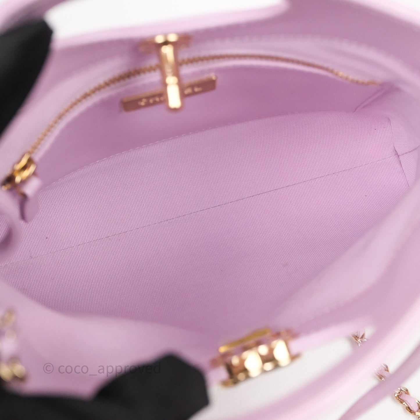 Chanel 31 Mini Lilac Shiny Lambskin Gold Hardware