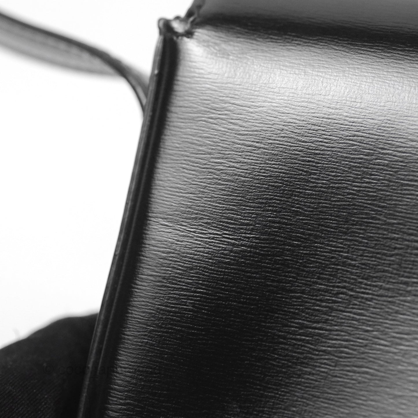 Celine Triomphe Shoulder Bag Black Calfskin