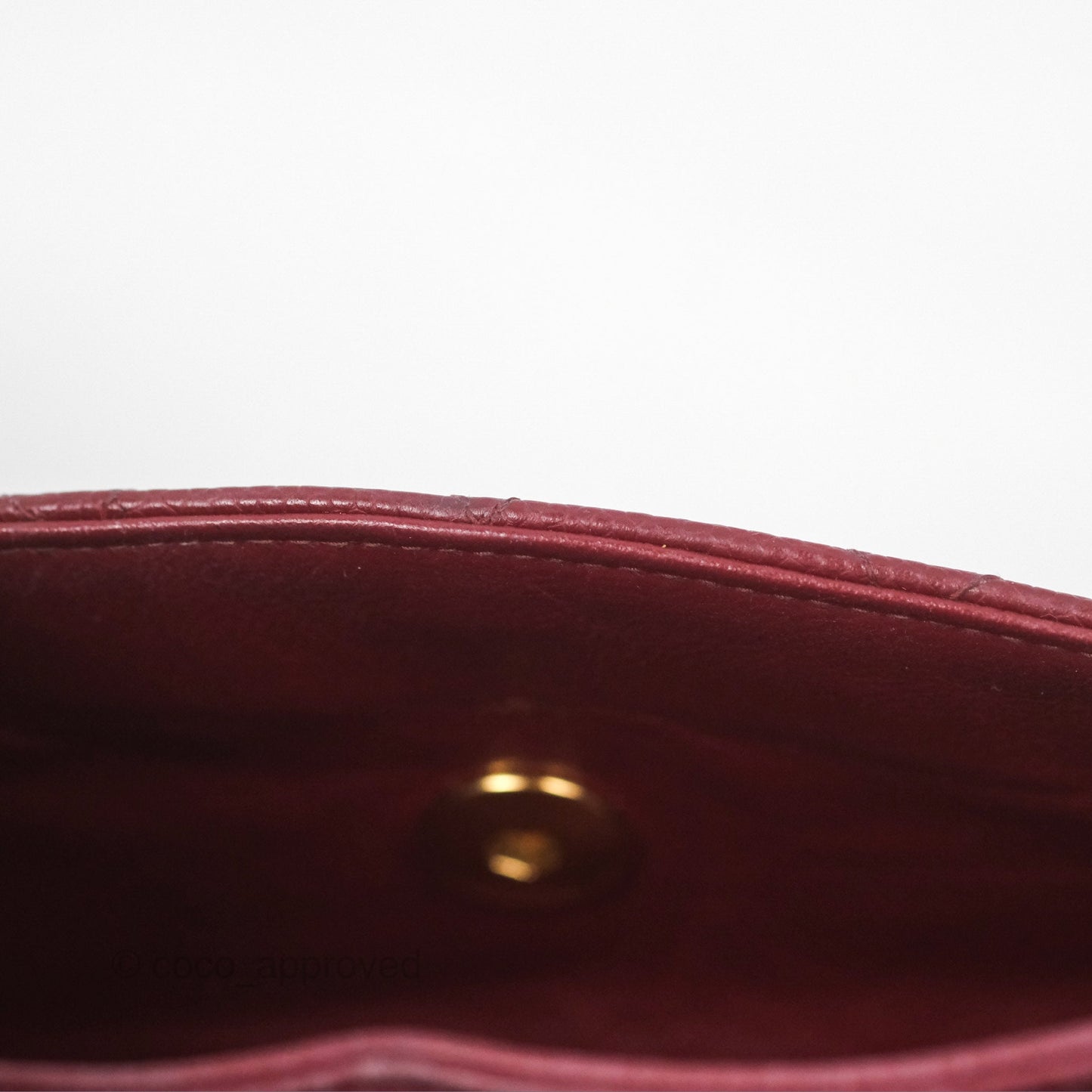 Chanel Vintage Classic Small S/M Flap Burgundy Caviar 24K Gold Hardware