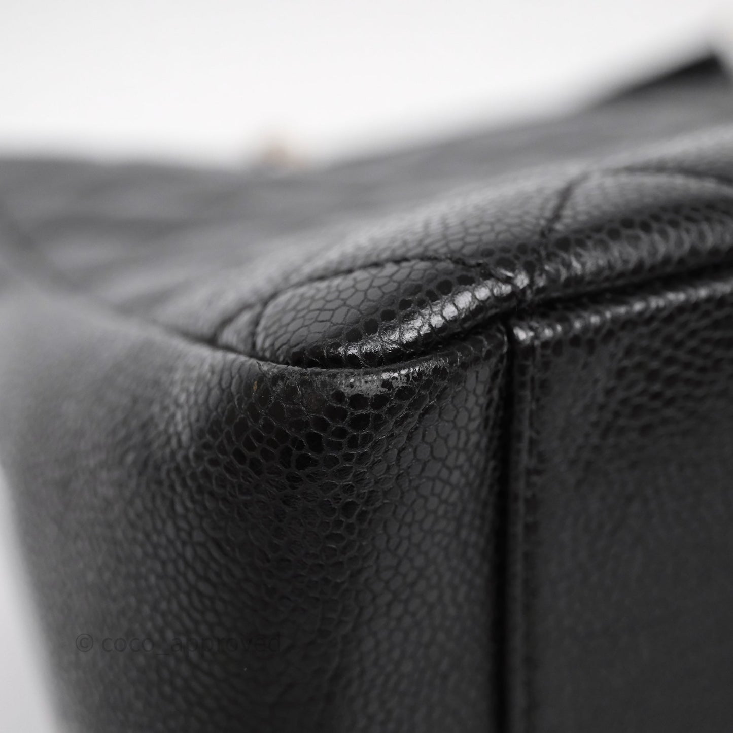 Chanel GST Black Caviar Silver Hardware