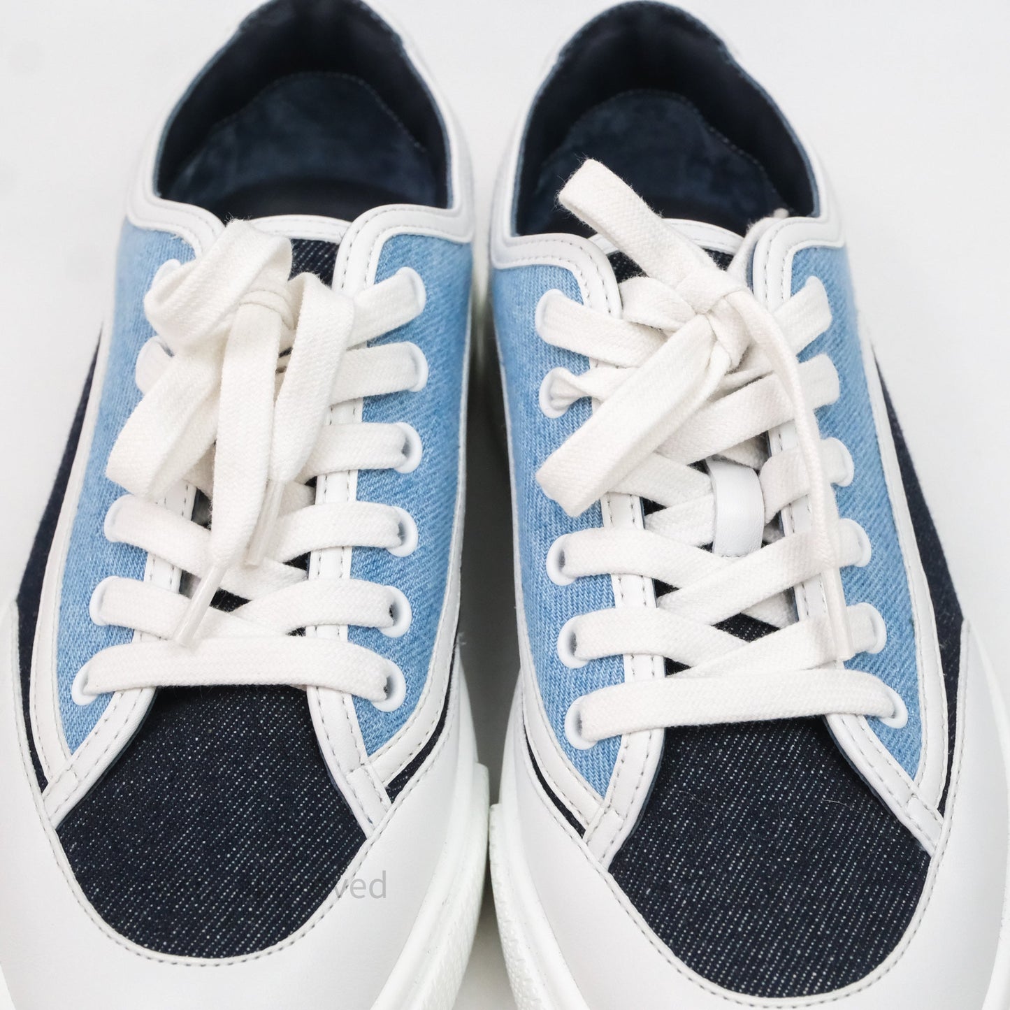 Hermès Denim Sneakers Size 37.5