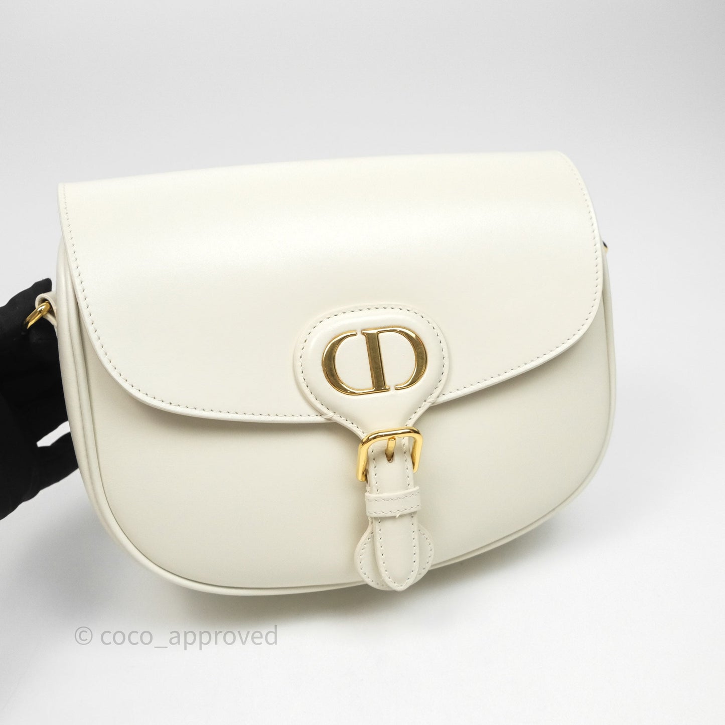 Christian Dior Medium Bobby Flap White Box Calfskin