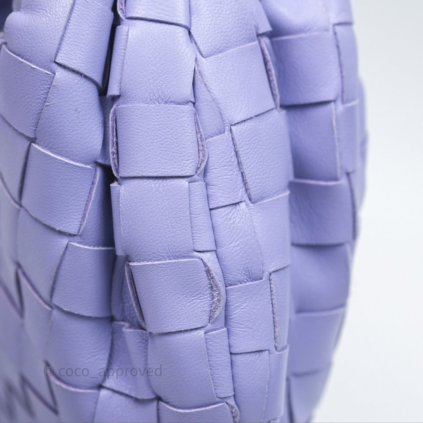 Bottega Veneta Mini Jodie Bag Purple Intrecciato Lambskin