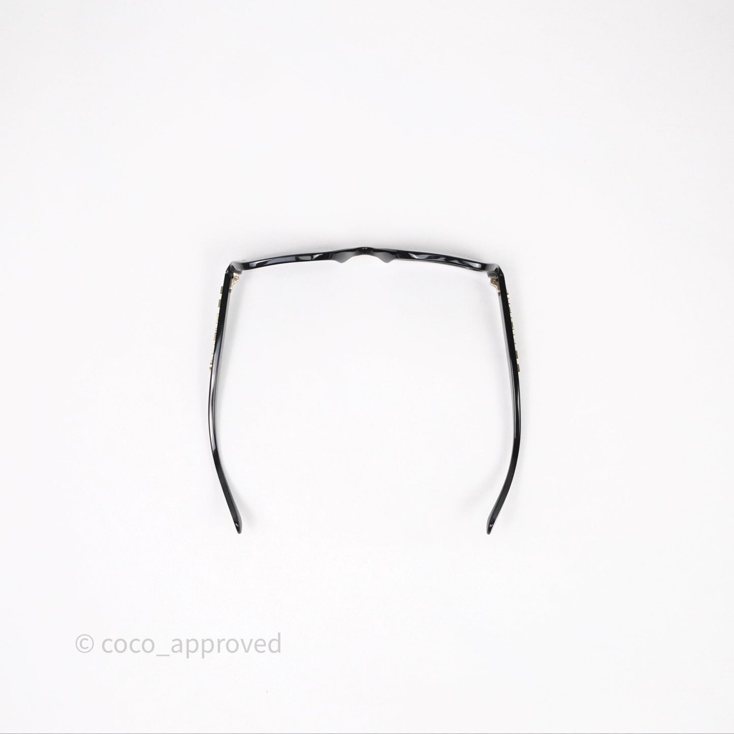 Chanel Square Sunglasses Black Acetate