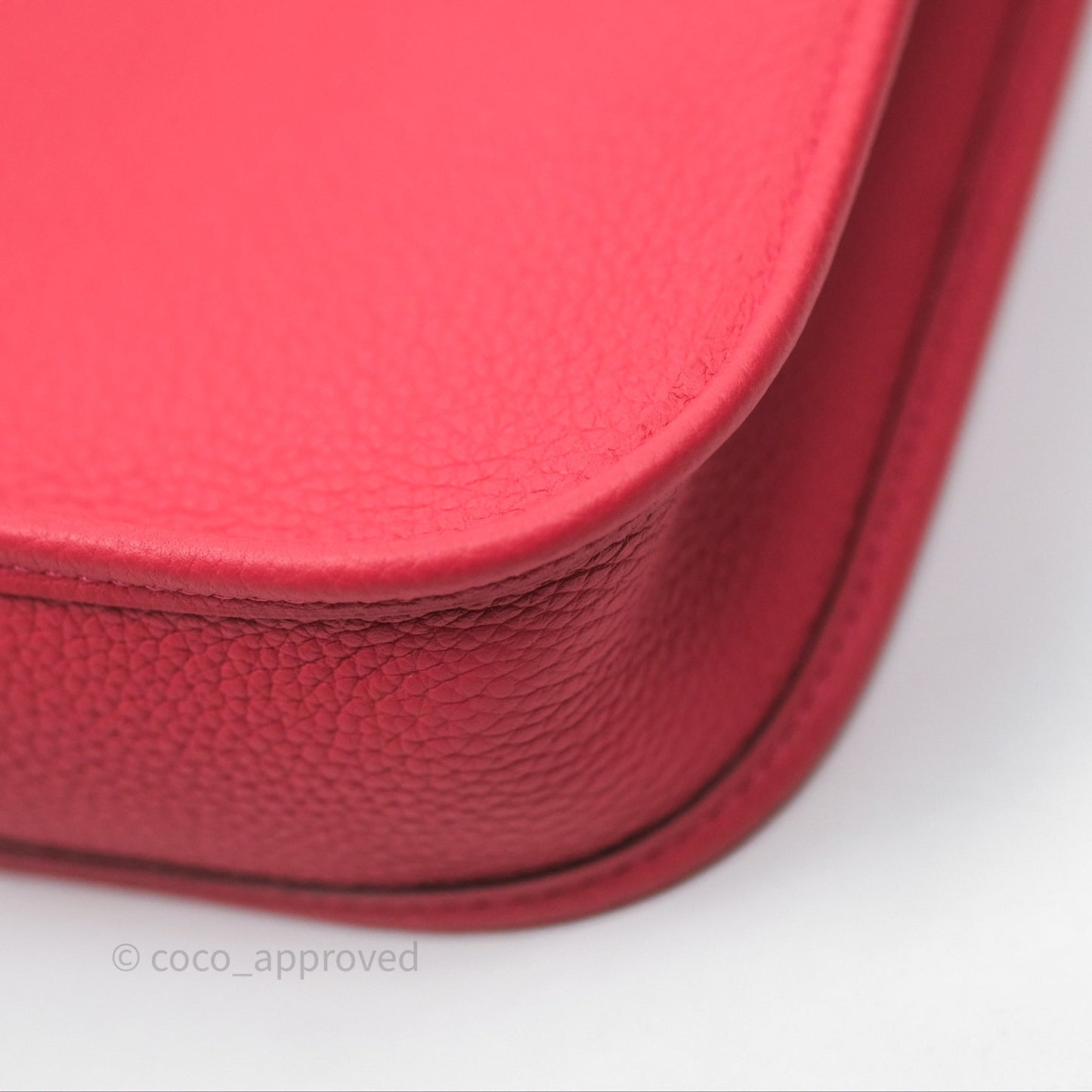 Hermès Mini Evelyne 16 Rose Texas 0E Clemence Gold Hardware