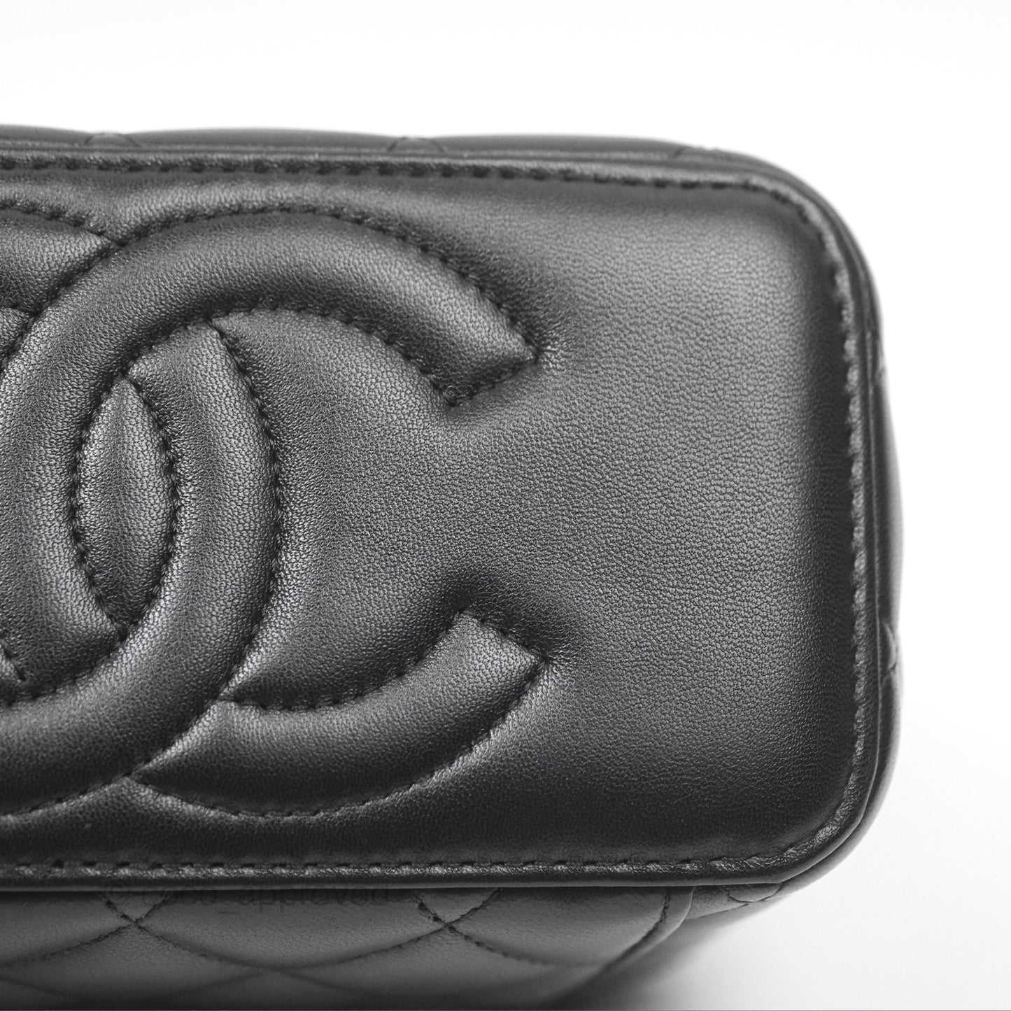 Chanel Ball Crush Vanity with Chain Black Lambskin Gold Hardware