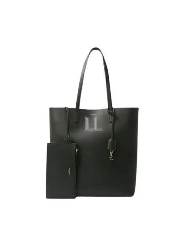 Luxury Saint Laurent North South Shopping Tote Bag Black