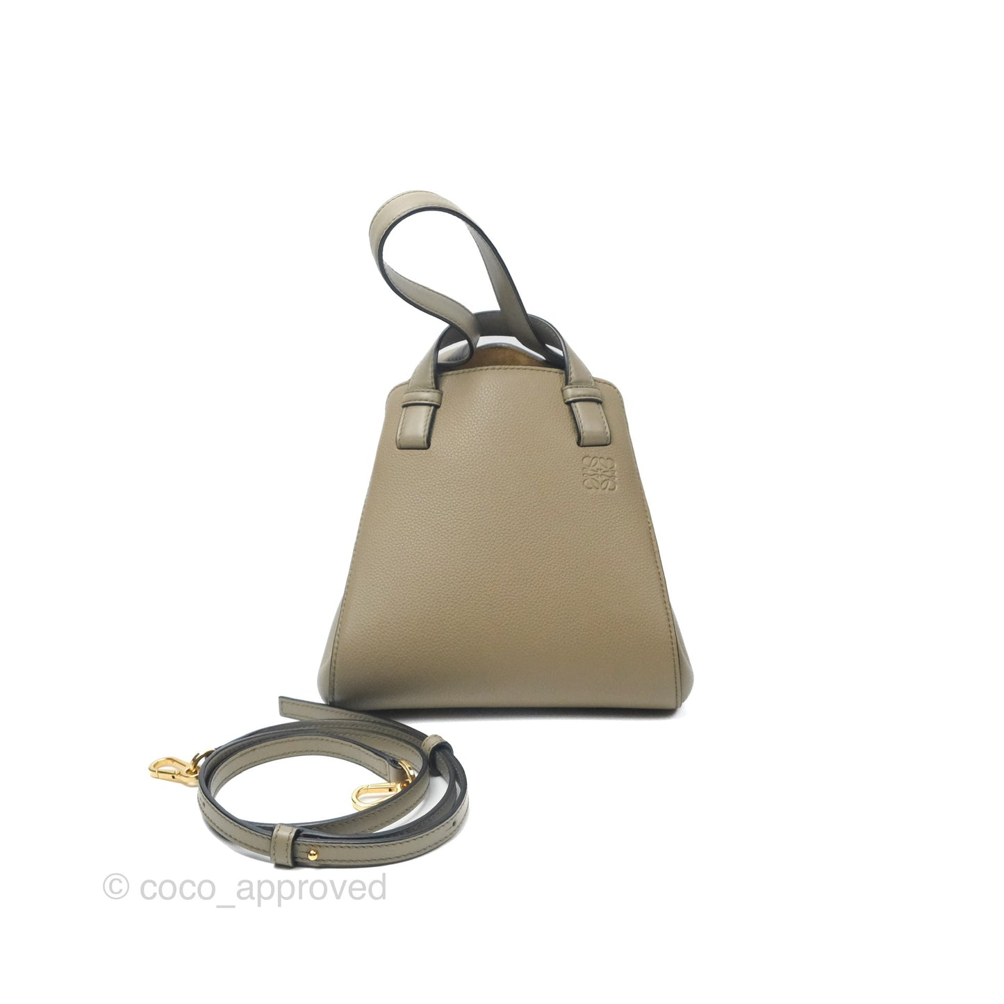 Loewe Hammock Nugget Bag Neutral Grained Leather
