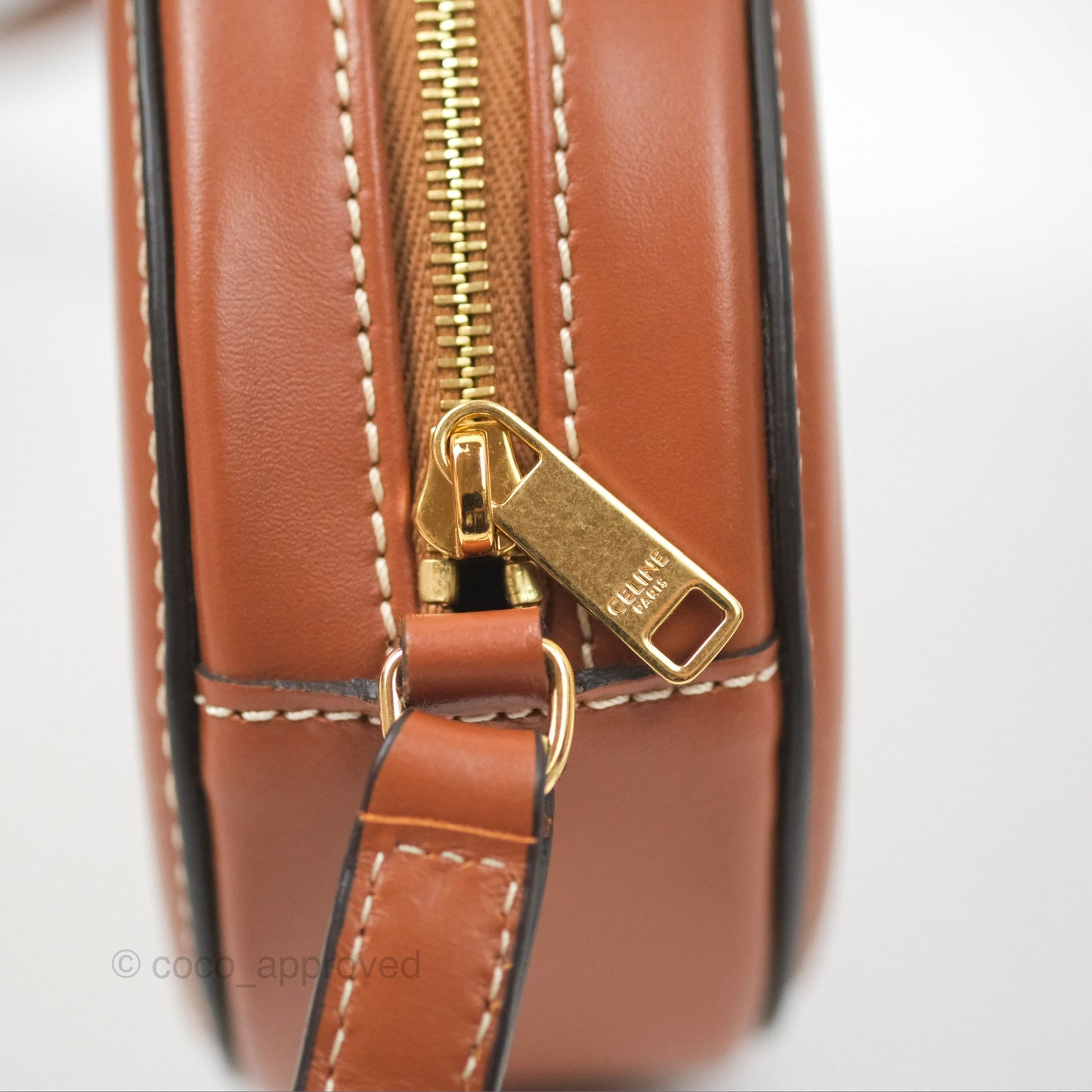 Celine Oval Bag Cuir Triomphe Tan Calfskin
