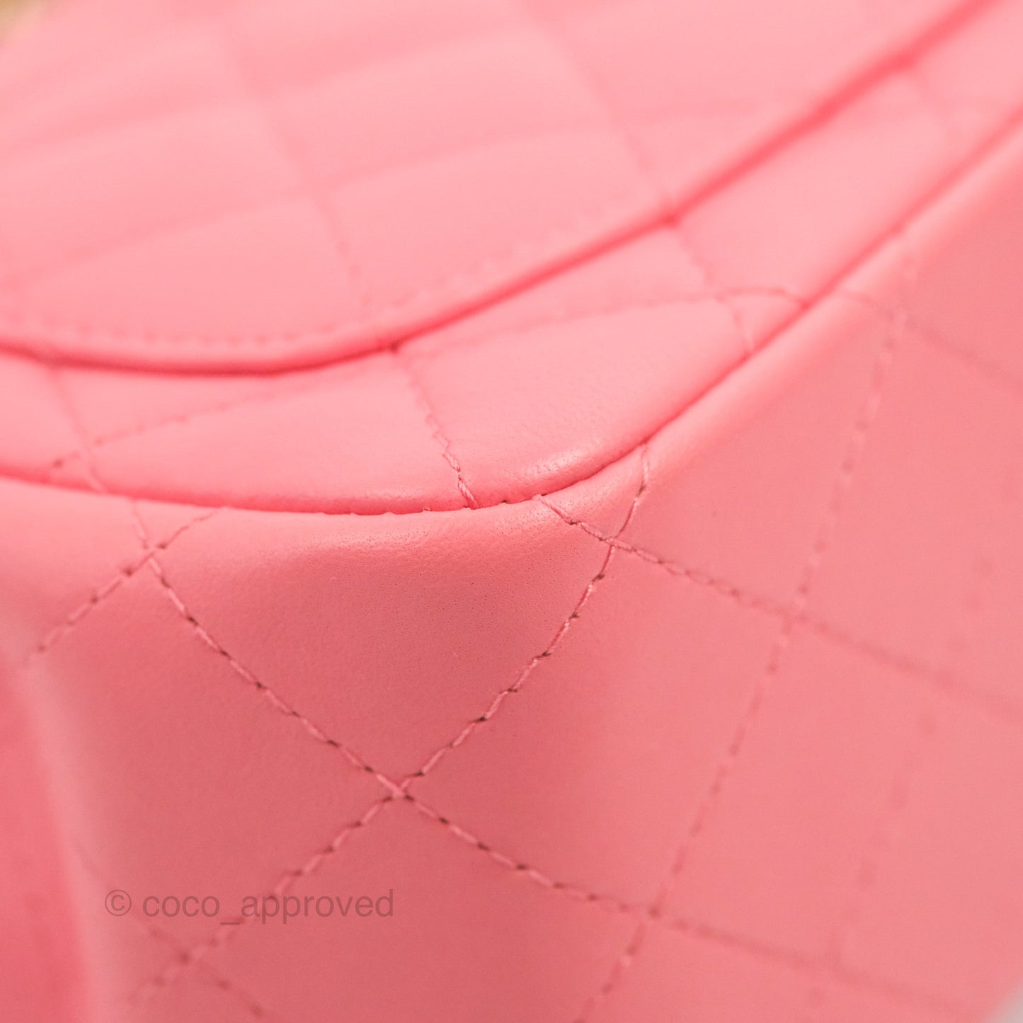 Chanel Mini Square Flap Pink Lambskin Gold Hardware