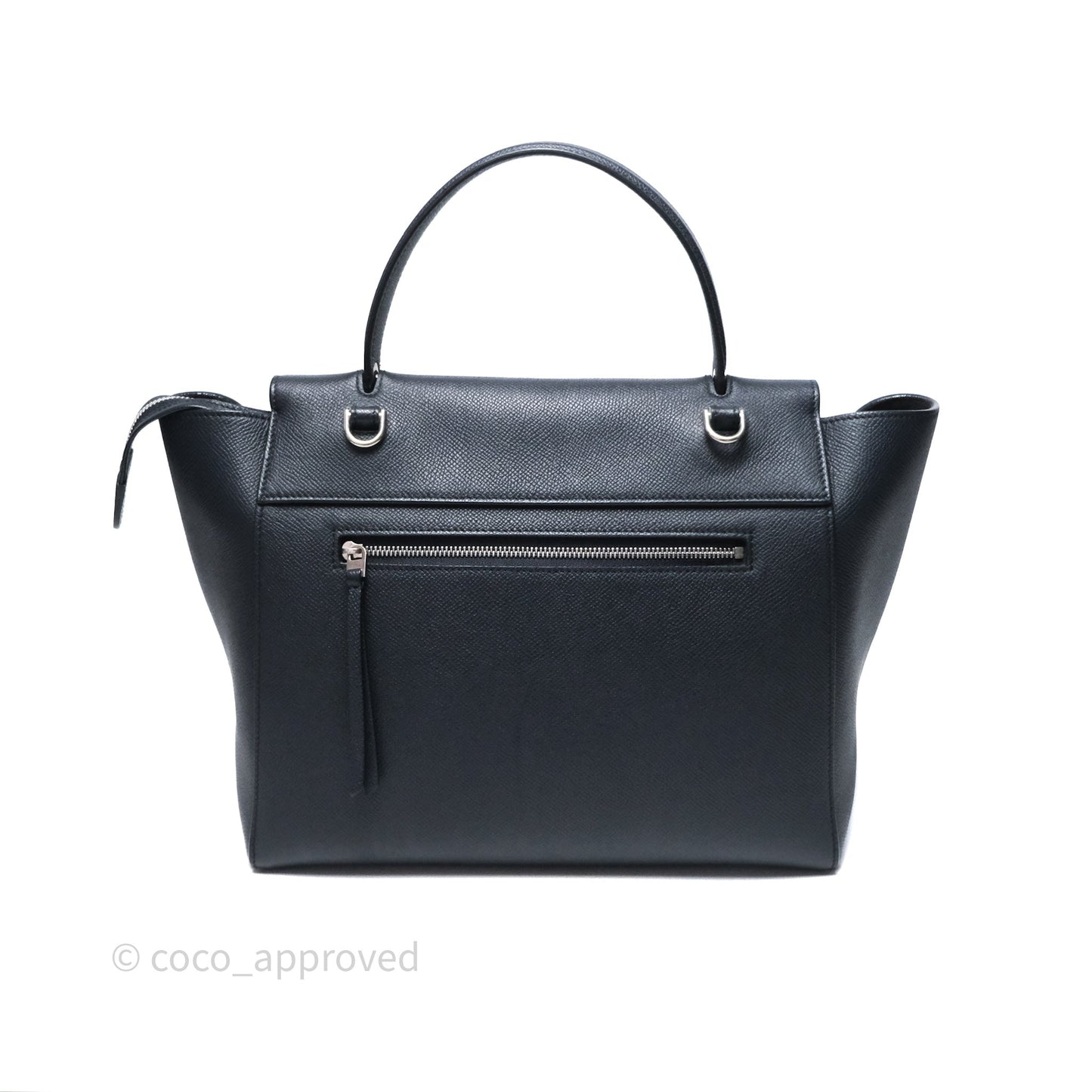 Celine Mini Belt Bag Navy Grained Calfskin Silver Hardware