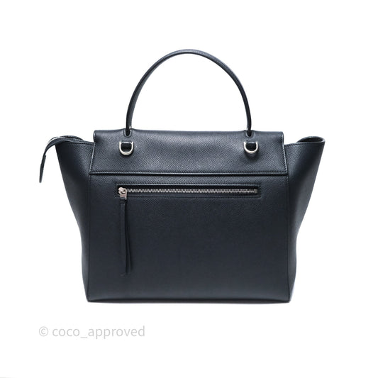 Celine Mini Belt Bag Navy Grained Calfskin Silver Hardware