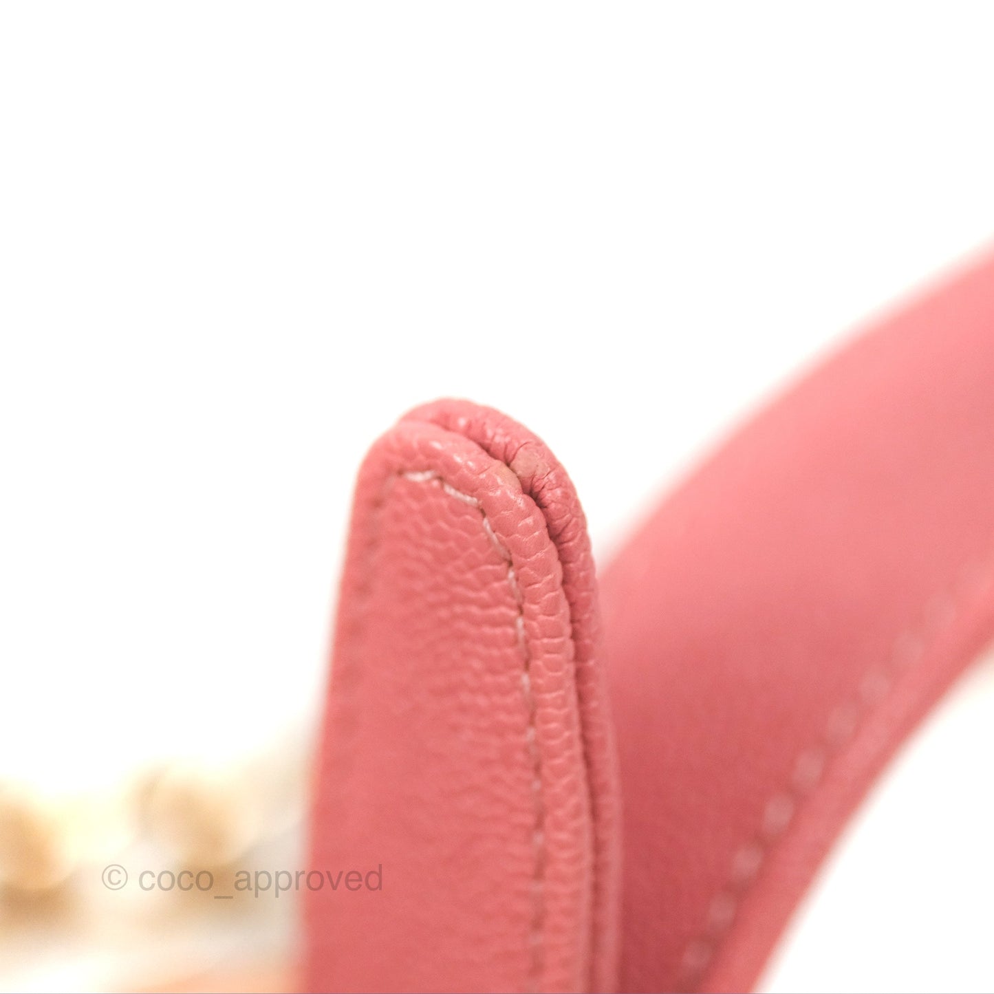 Chanel Small Chevron Boy Pink Caviar Gold Hardware