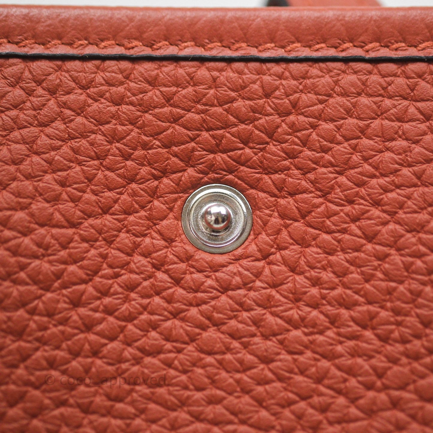 Hermès Mini Evelyne 16 Cuivre 6C Clemence Palladium Hardware