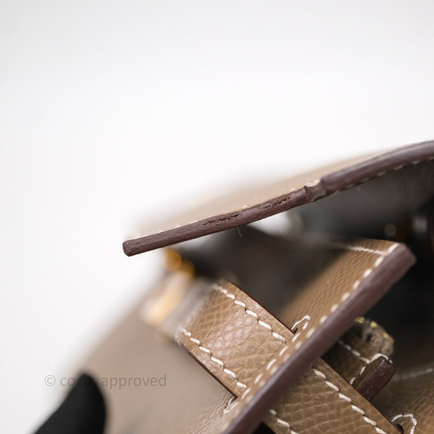 Hermès Kelly To Go Wallet Etoupe 18 Epsom Gold Hardware