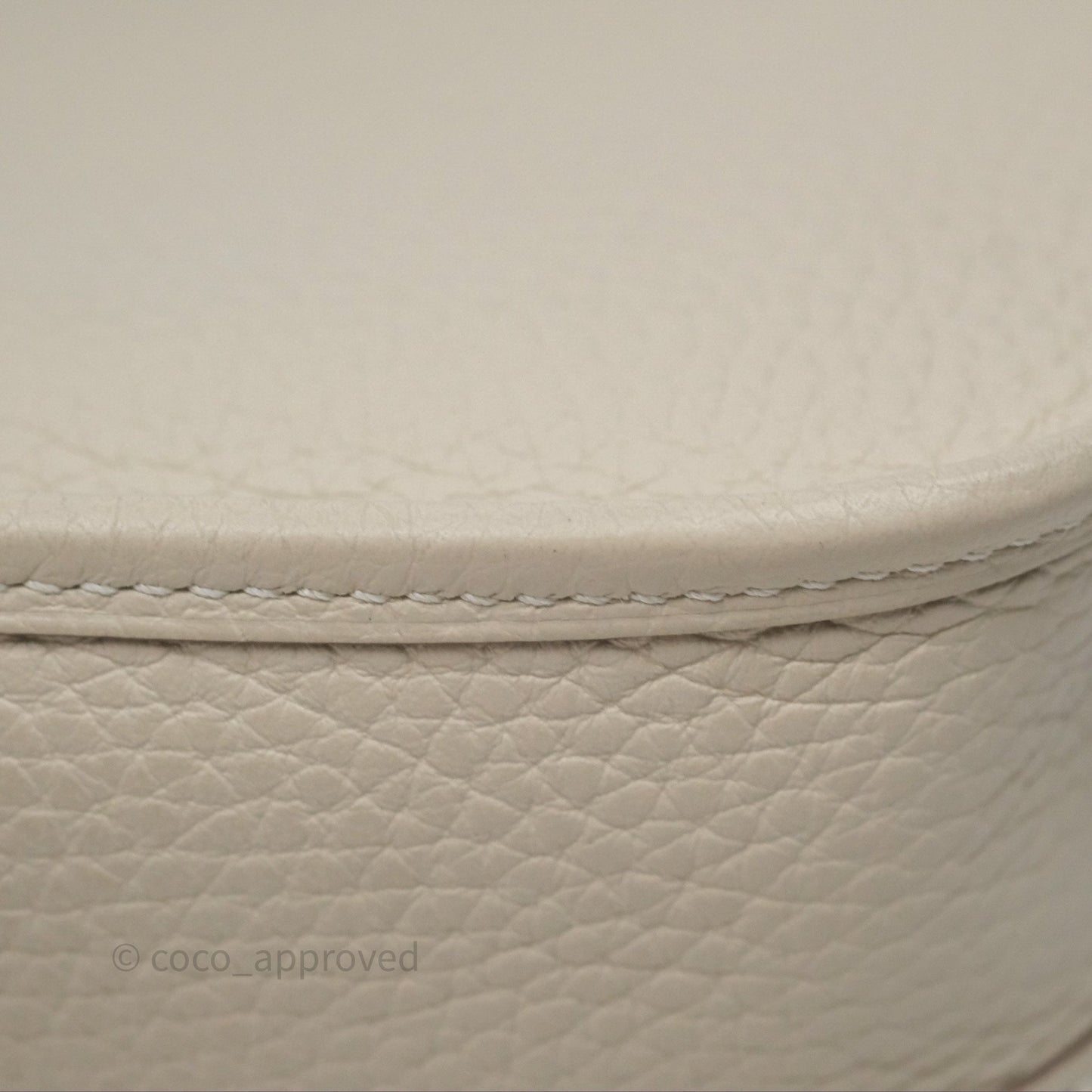 Hermès Mini Evelyne Craie 10 Clemence Palladium Hardware