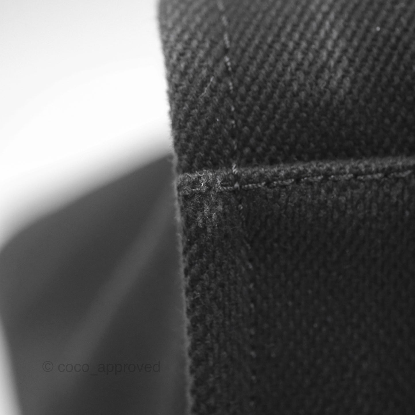 Chanel Medium Deauville Black Canvas Imitation Pearl