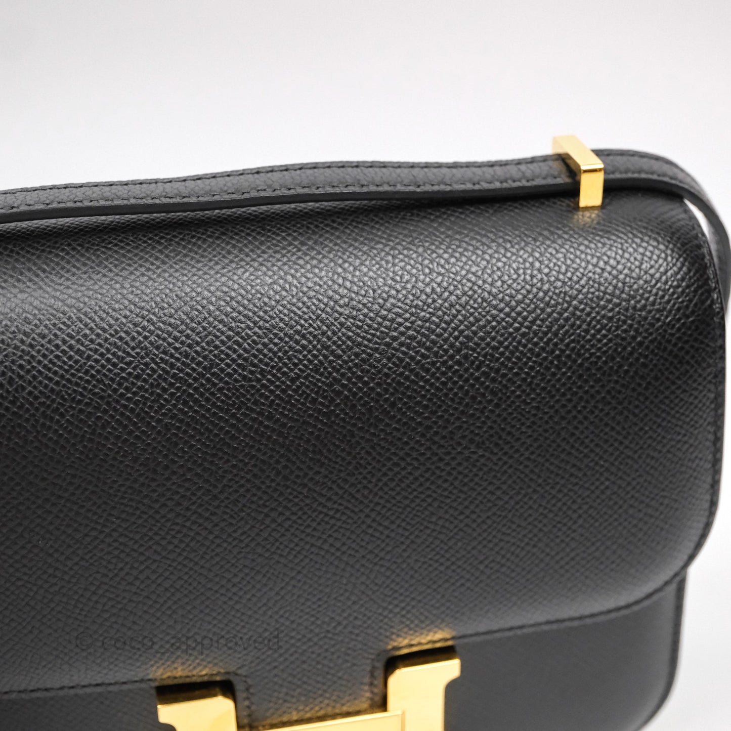 Hermès Constance Mini 18cm Black Epsom Gold Hardware