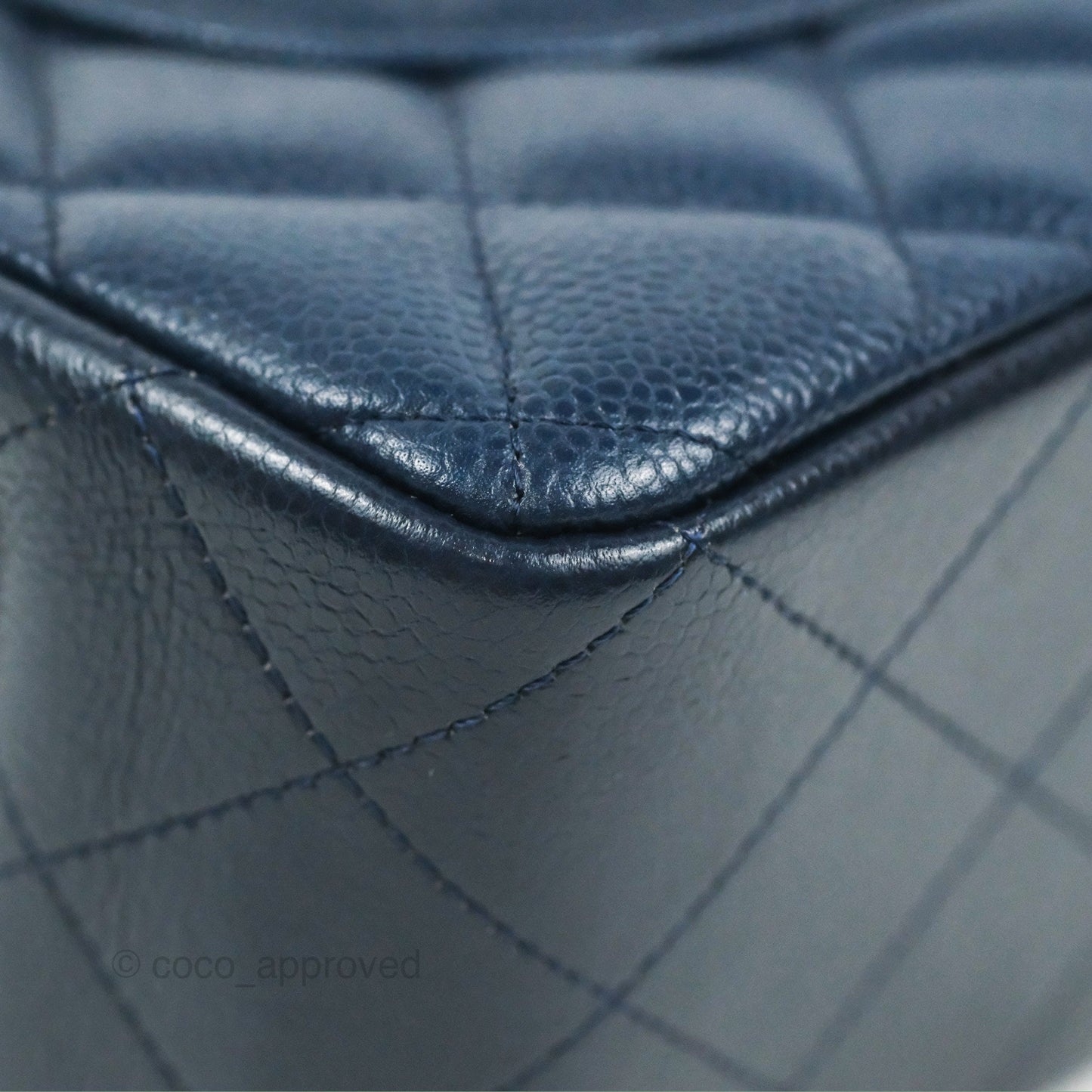 Chanel Jumbo Double Flap Navy Caviar Silver Hardware⁣⁣