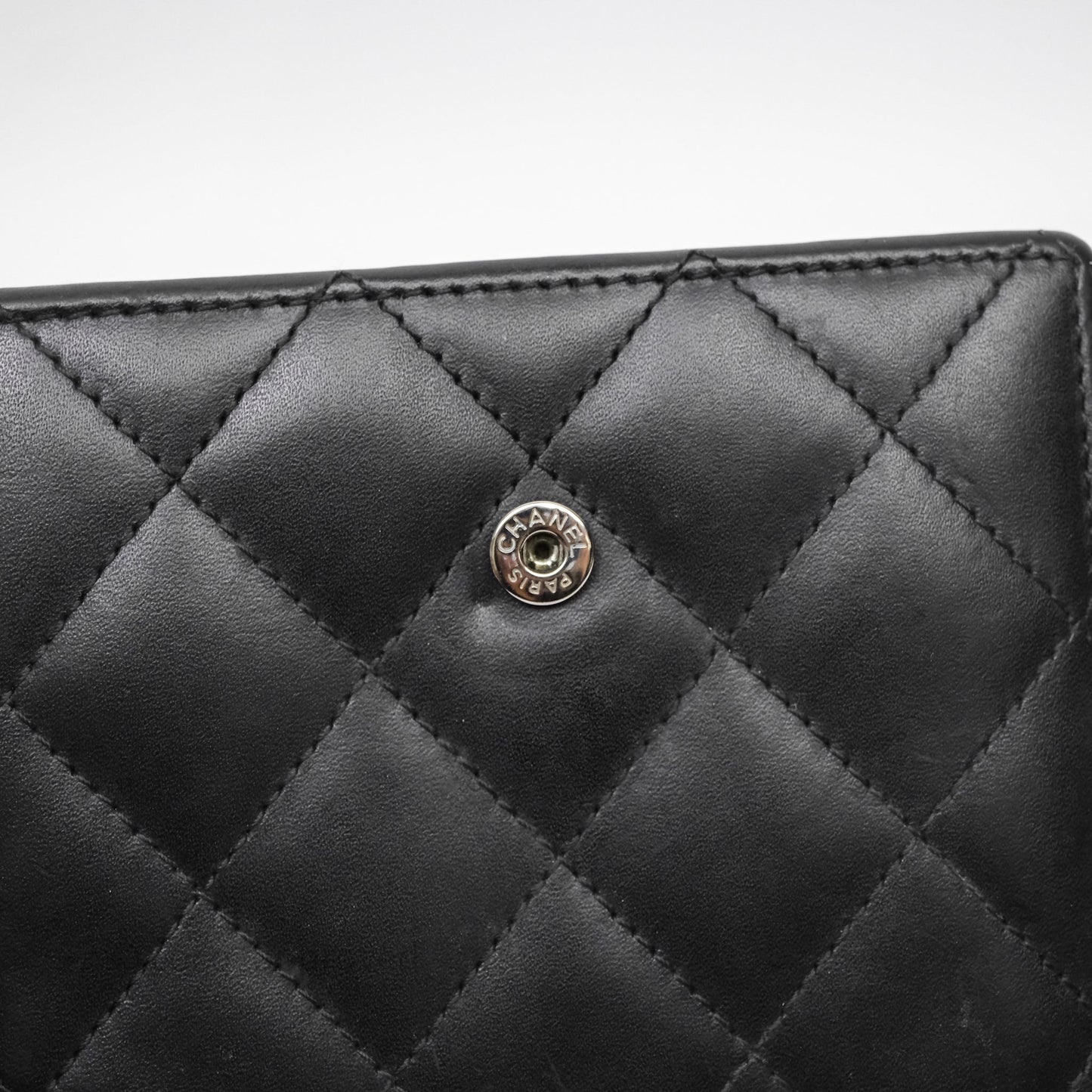 Chanel Quilted Cambon Short Wallet Black