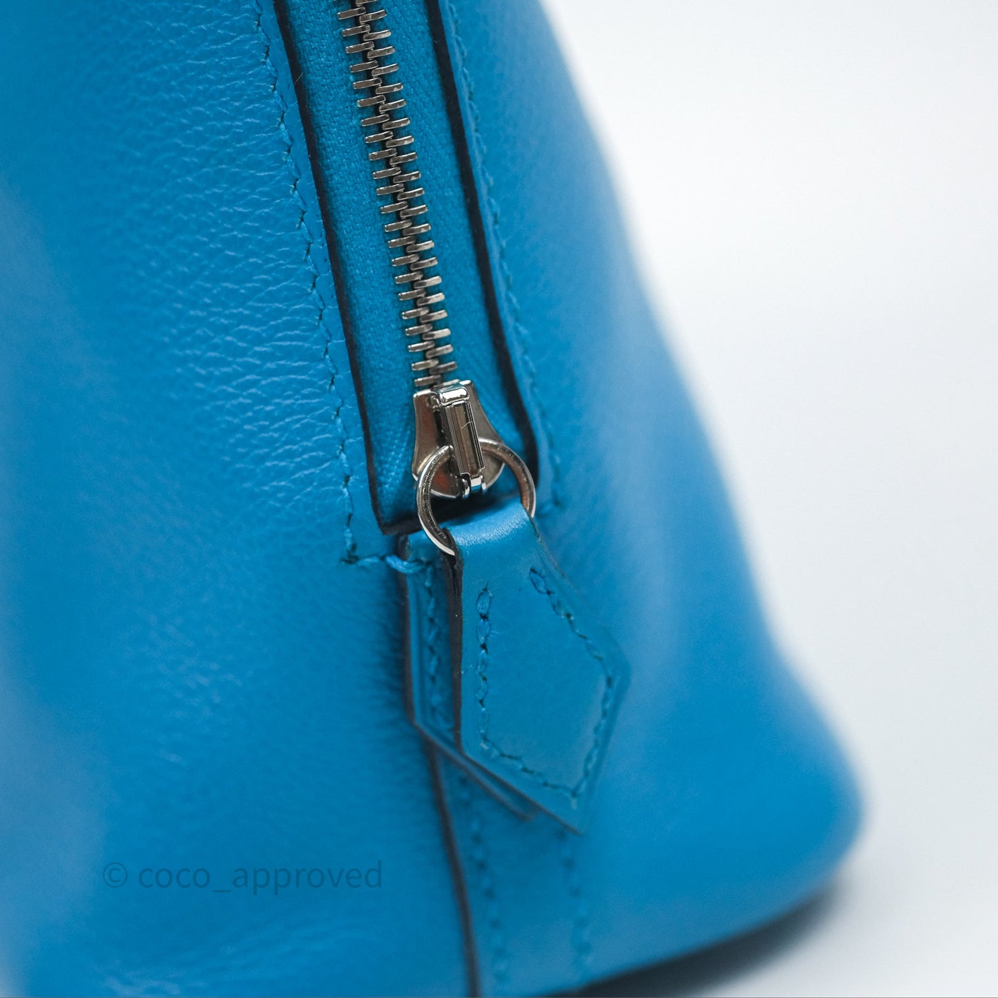 Hermès Bolide Mini 1923 Bleu Frida 0F/ Rose Mexico 0D Evercolor Palladium Hardware