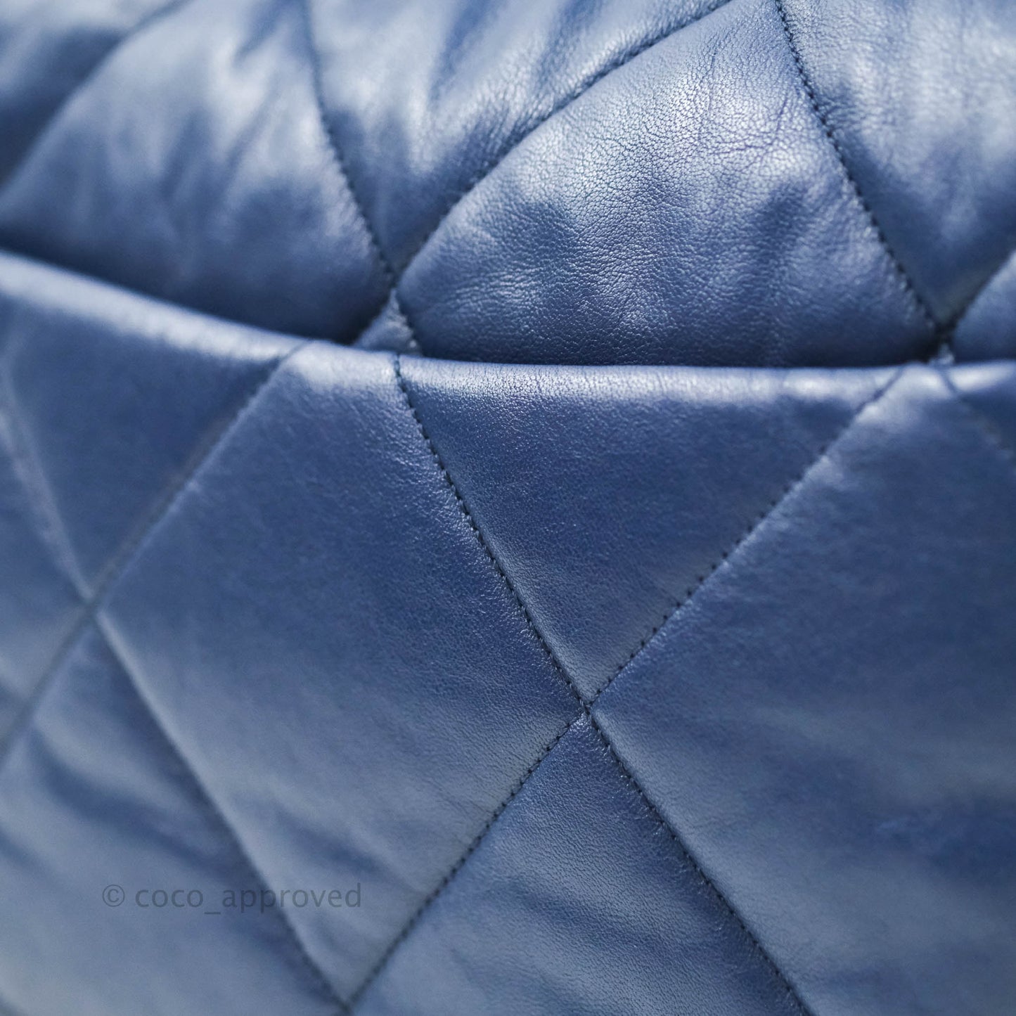 Chanel 19 Medium Blue Mixed Hardware Goatskin
