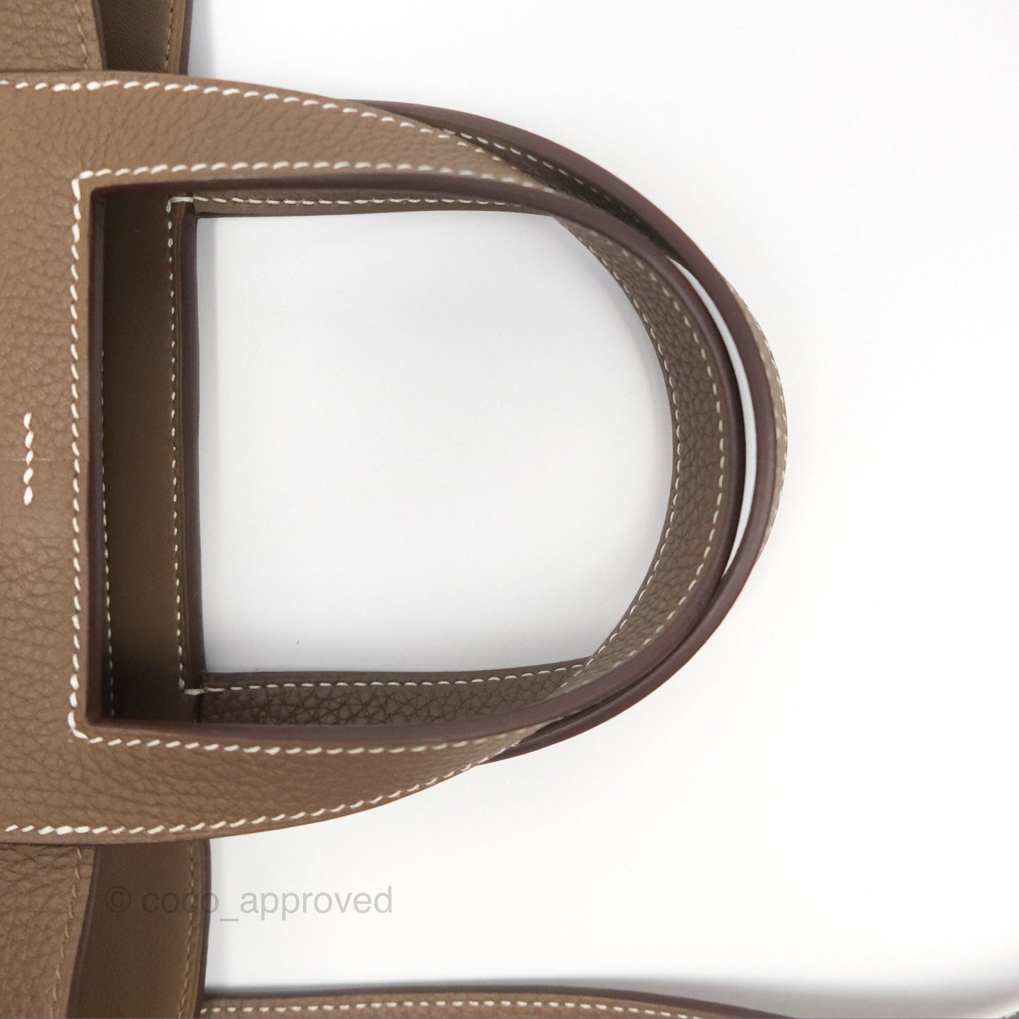 Hermès Halzan 31 Etoupe Clemence Gold Hardware