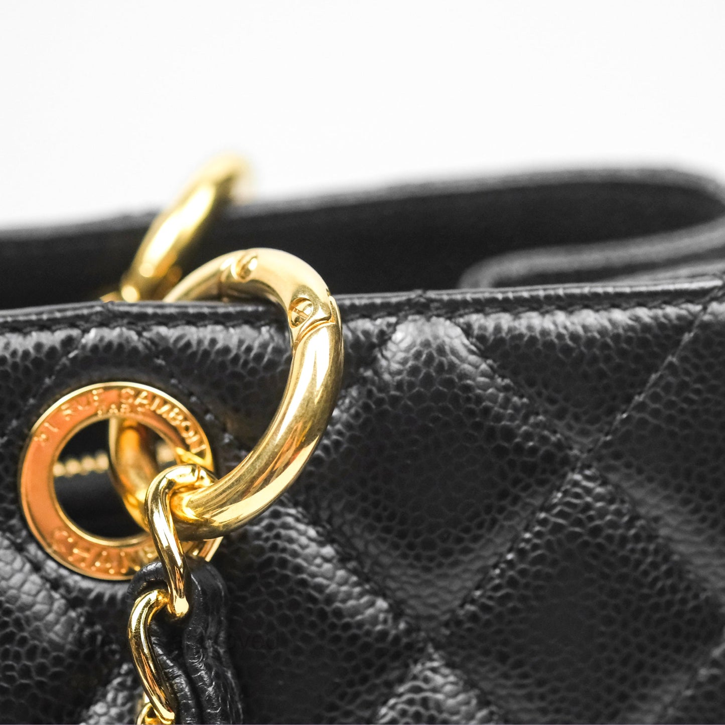 Chanel GST Black Caviar Gold Hardware
