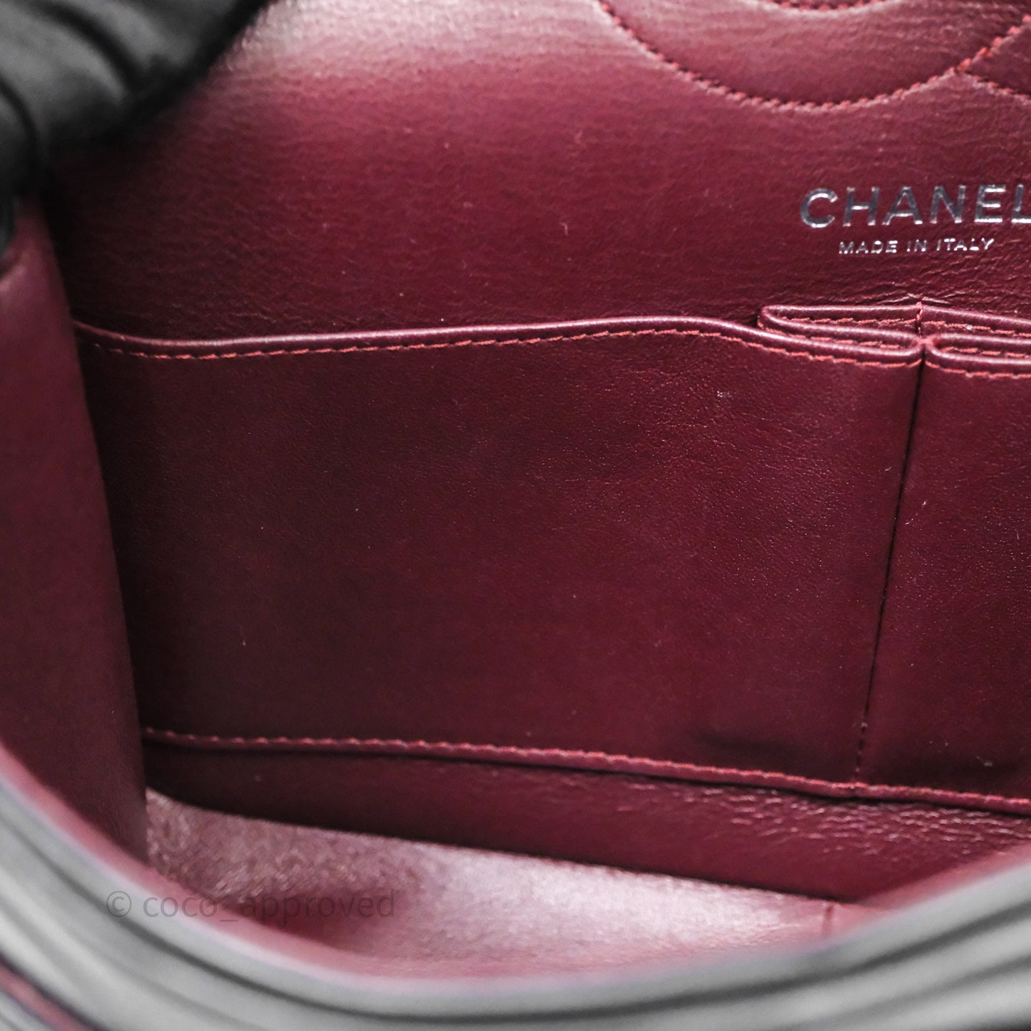 Chanel Reissue Medium 226 Chevron Aged Calfskin So Black