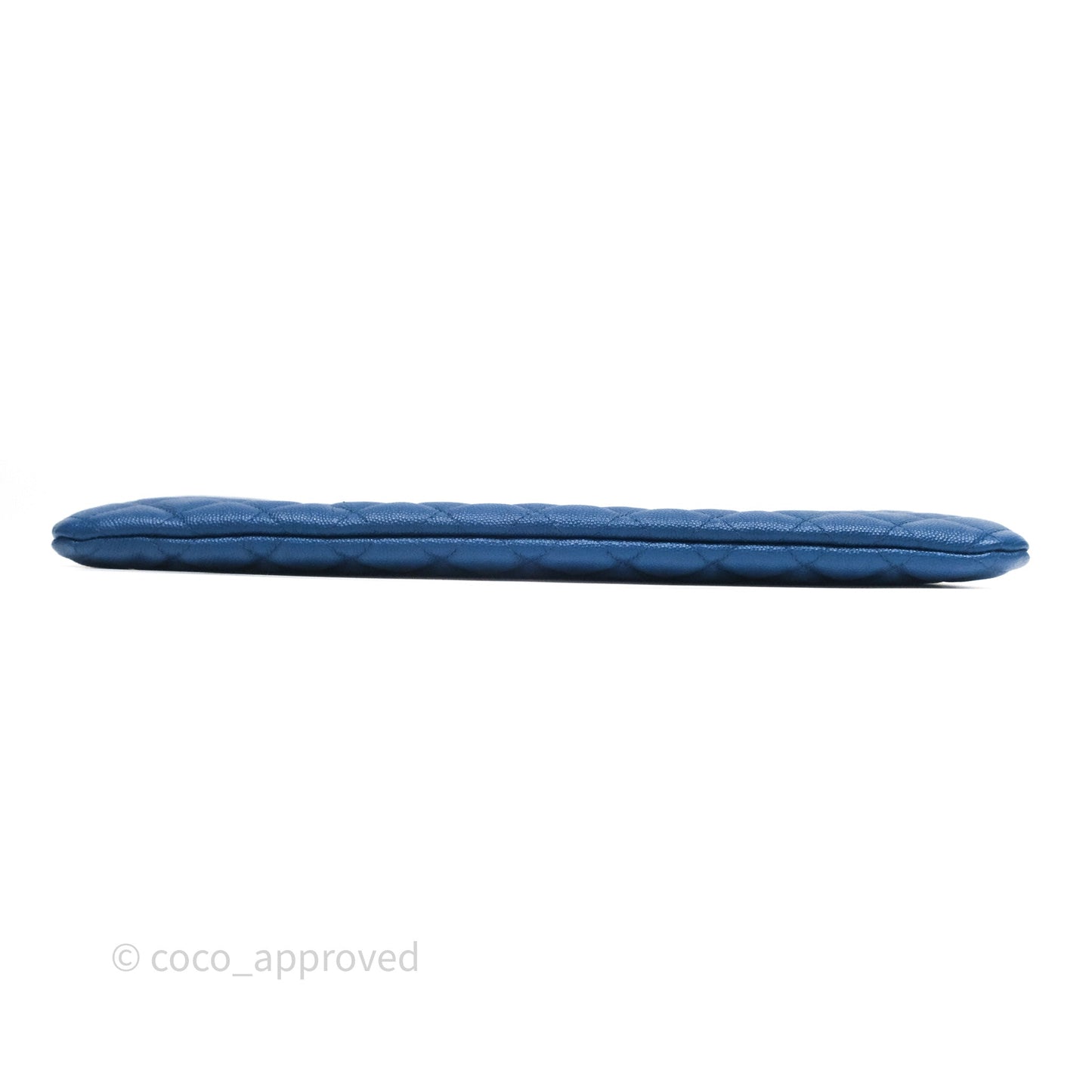 Chanel Large O Case Boy Blue Caviar Ruthenium Hardware