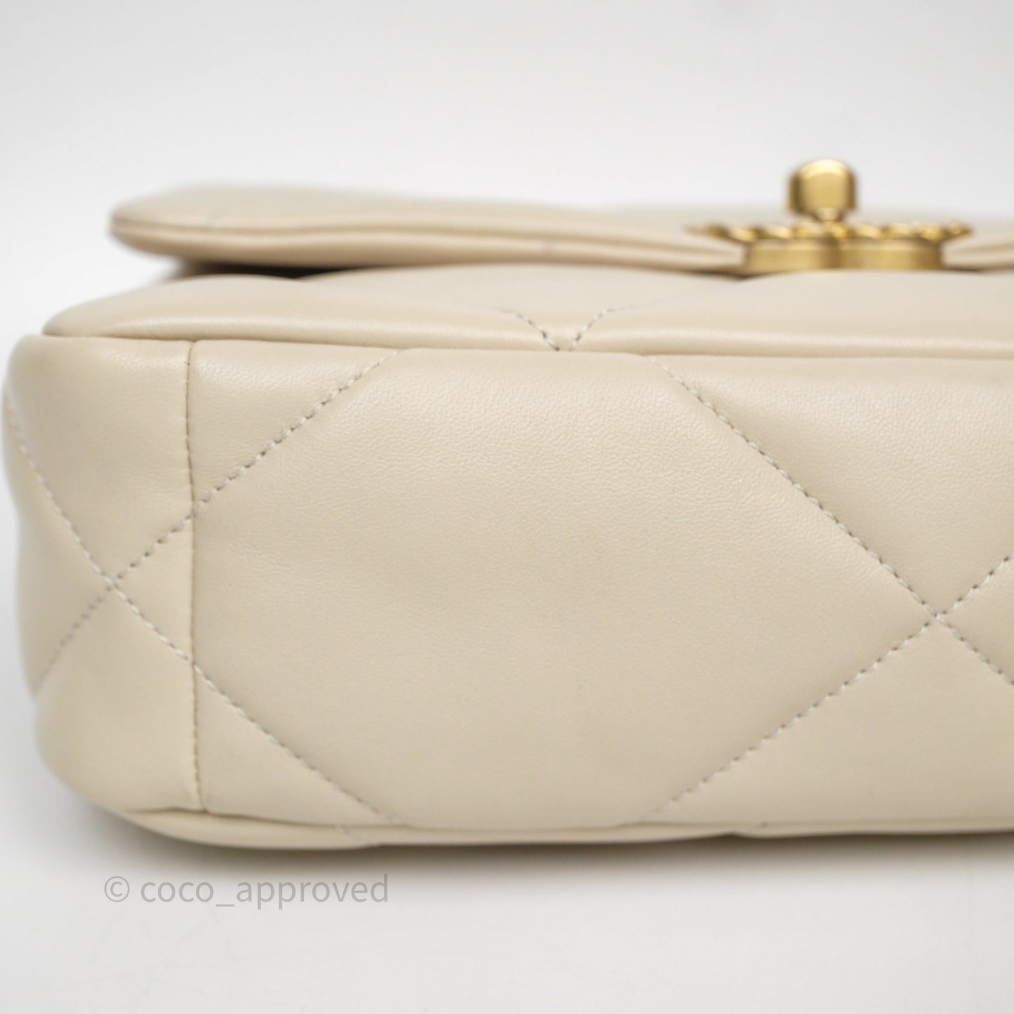 Chanel 19 Small Ivory Mixed Hardware