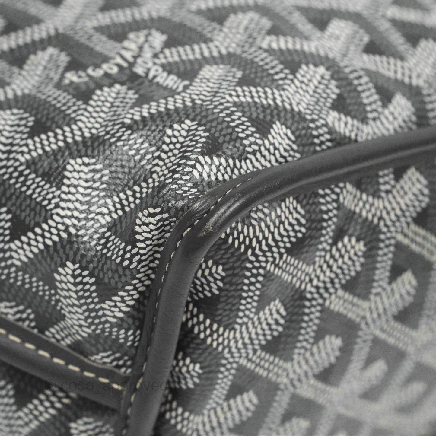 Goyard Anjou Mini Bag Goyardine Canvas Grey