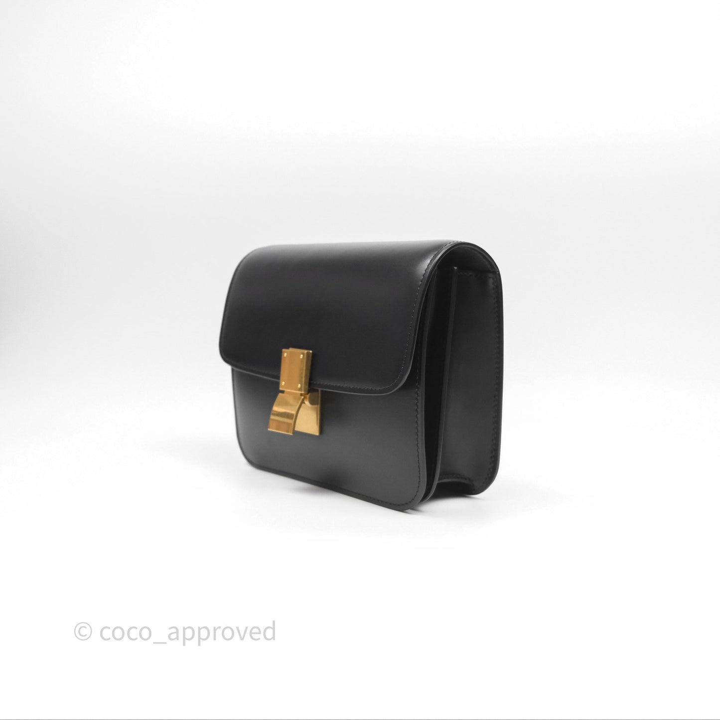Celine Teen Classic Box Flap Black Calfskin