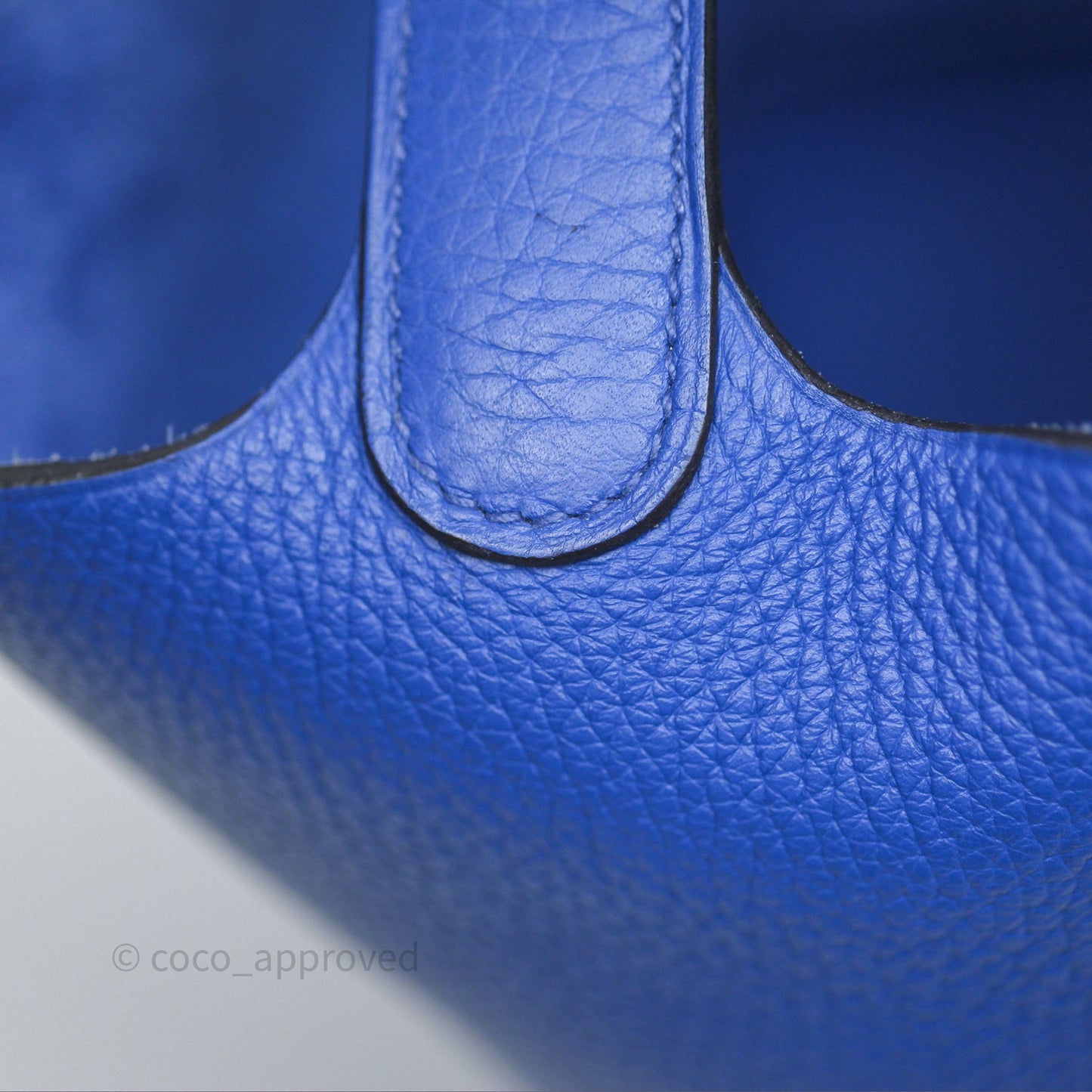 Hermès Picotin 18 Bleu Électrique 7T Clemence Gold Hardware