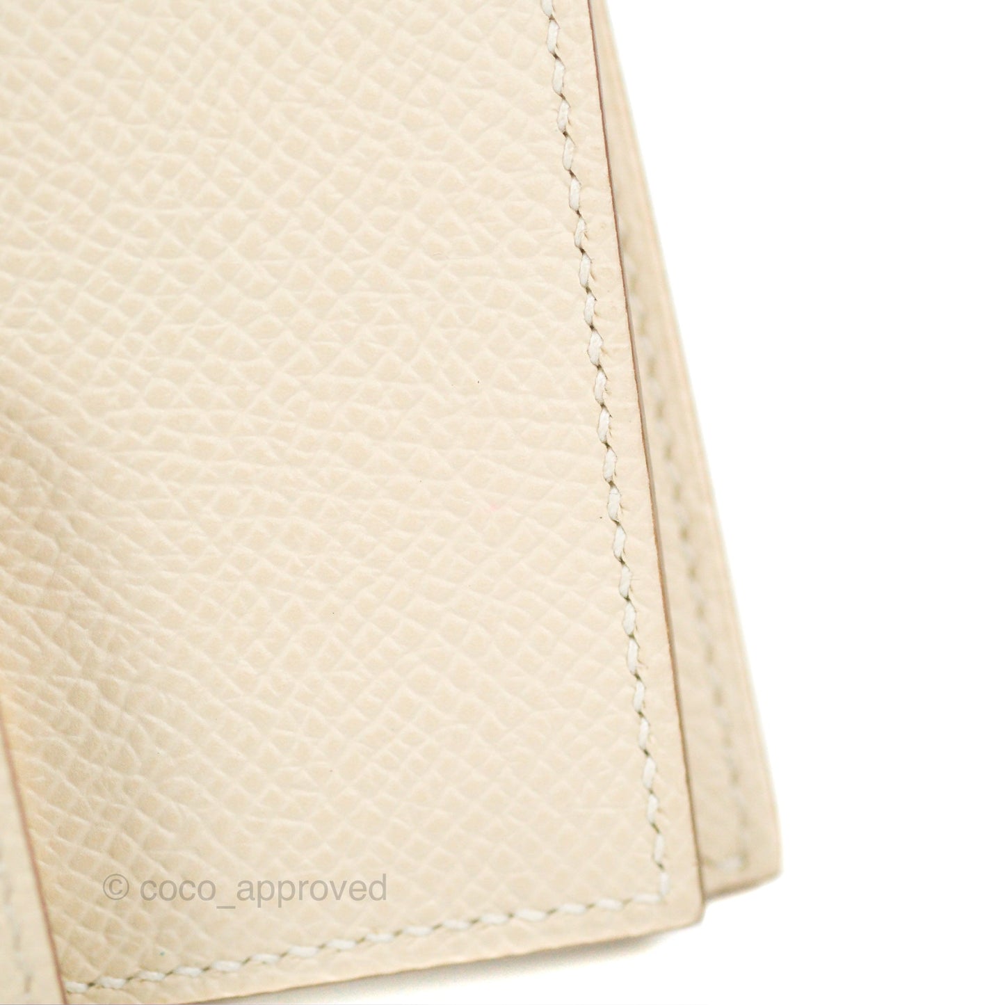 Hermès  Bearn Card Holder Nata Epsom Rose Gold Hardware