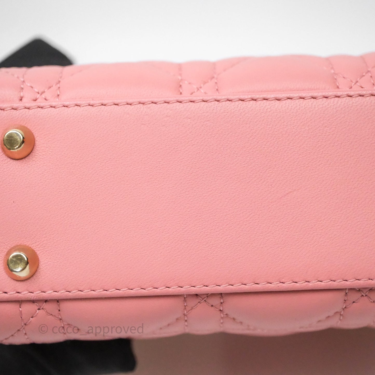 Christian Dior Mini Lady Dior My ABCDior Bag Pink Cannage Lambskin Gold Haardware
