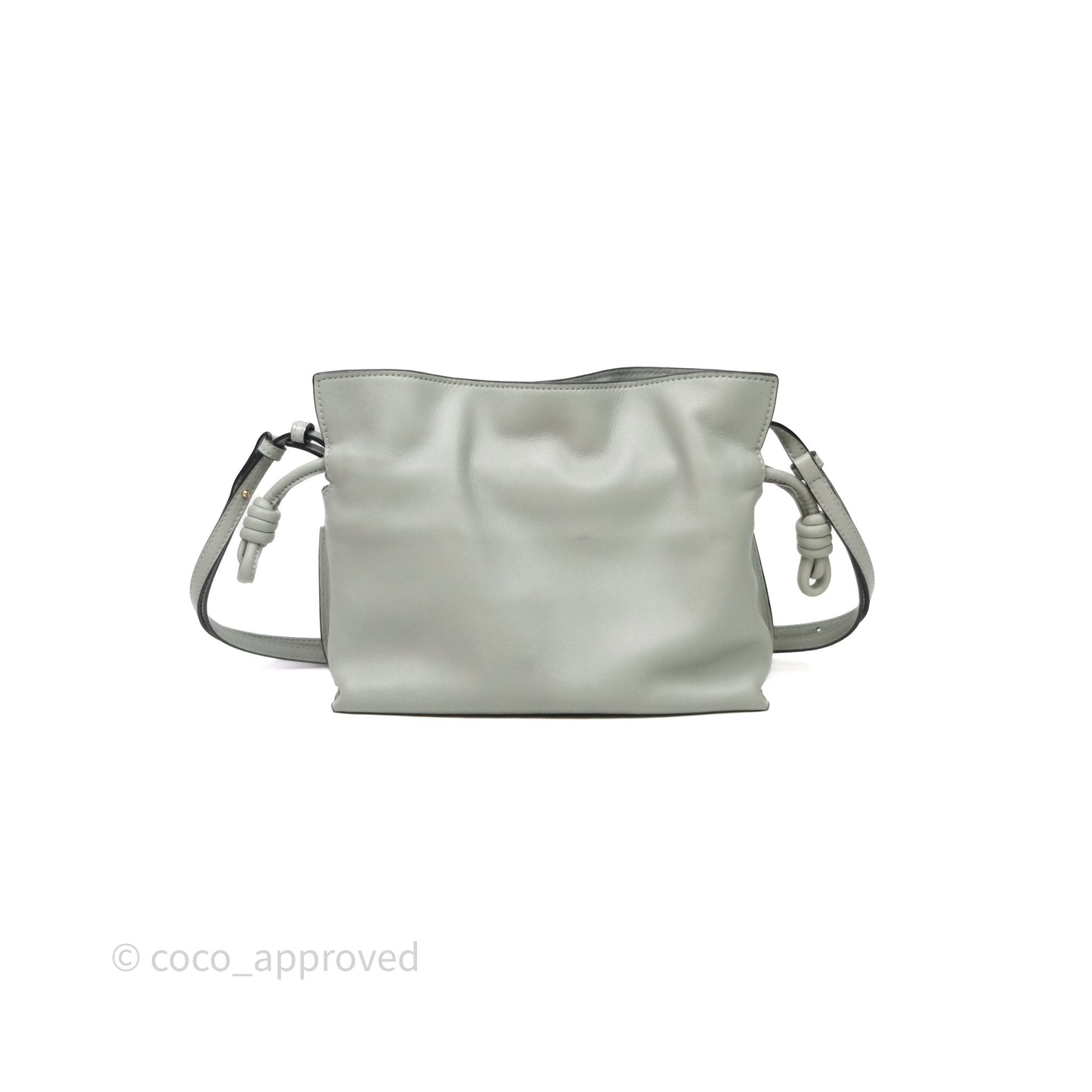 Loewe Flamenco Mini Clutch Bag Calfskin Green
