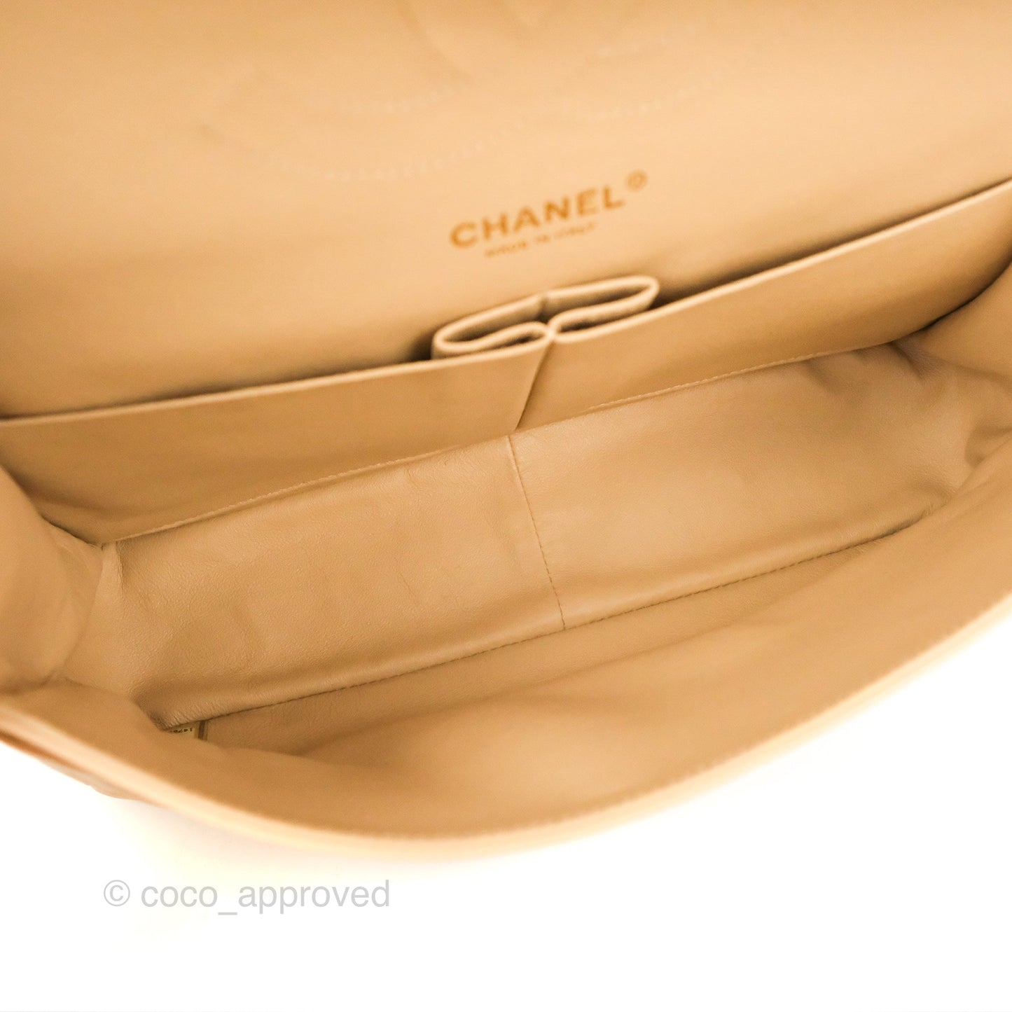Chanel Jumbo Double Flap Beige Caviar Gold Hardware⁣⁣