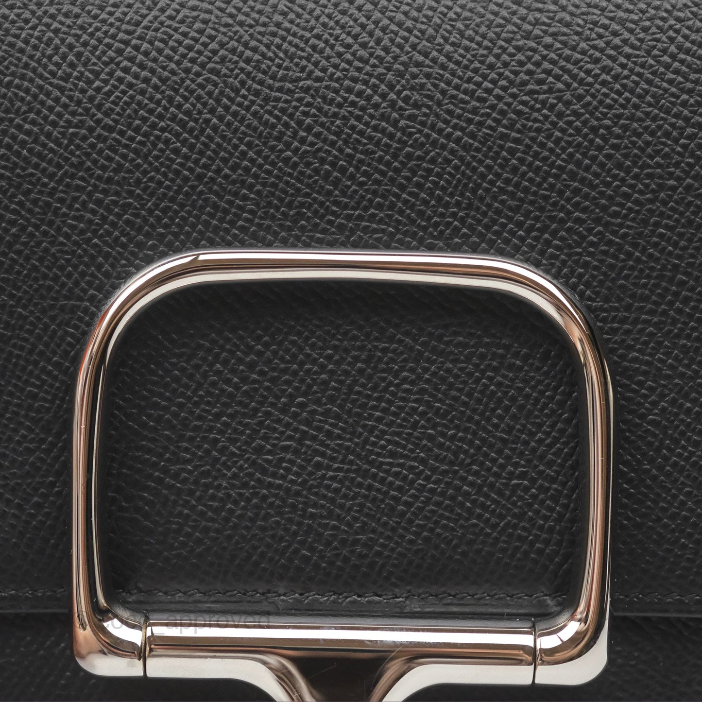 Hermès Della Cavalleria Mini Bag Noir 89 Epsom Palladium Hardware
