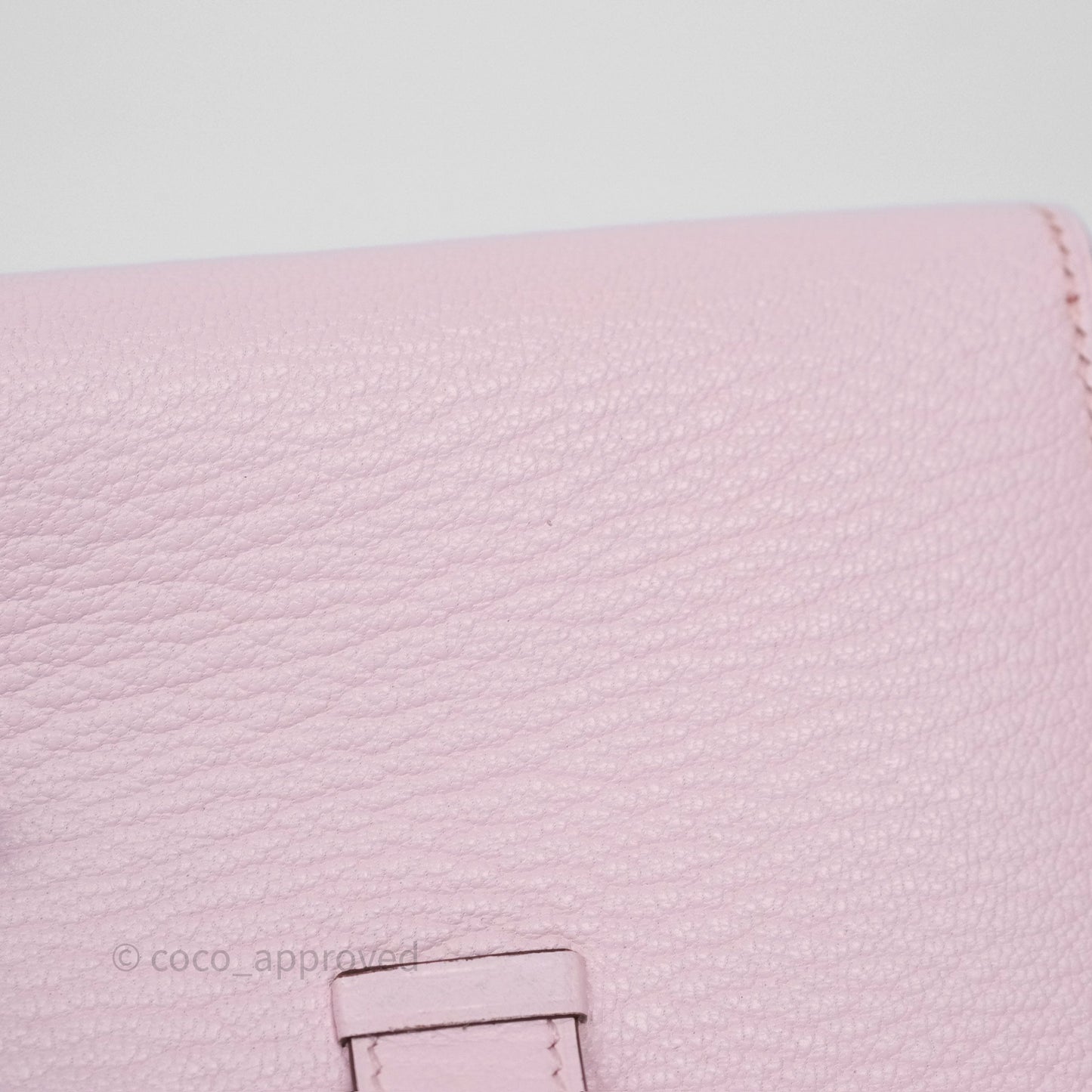 Hermes Bearn Trifold Compact Wallet Rose Darling M7 Chevre Mysore Palladium Hardware