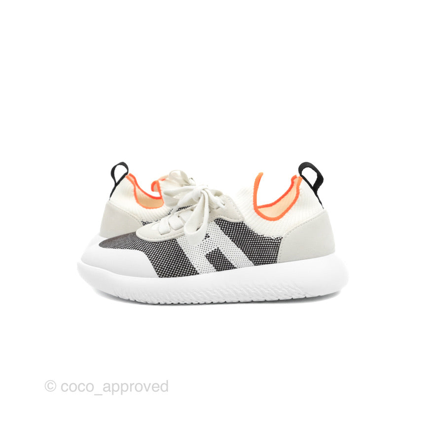 Hermès Crew Sneakers Knit White/Gris Size 36