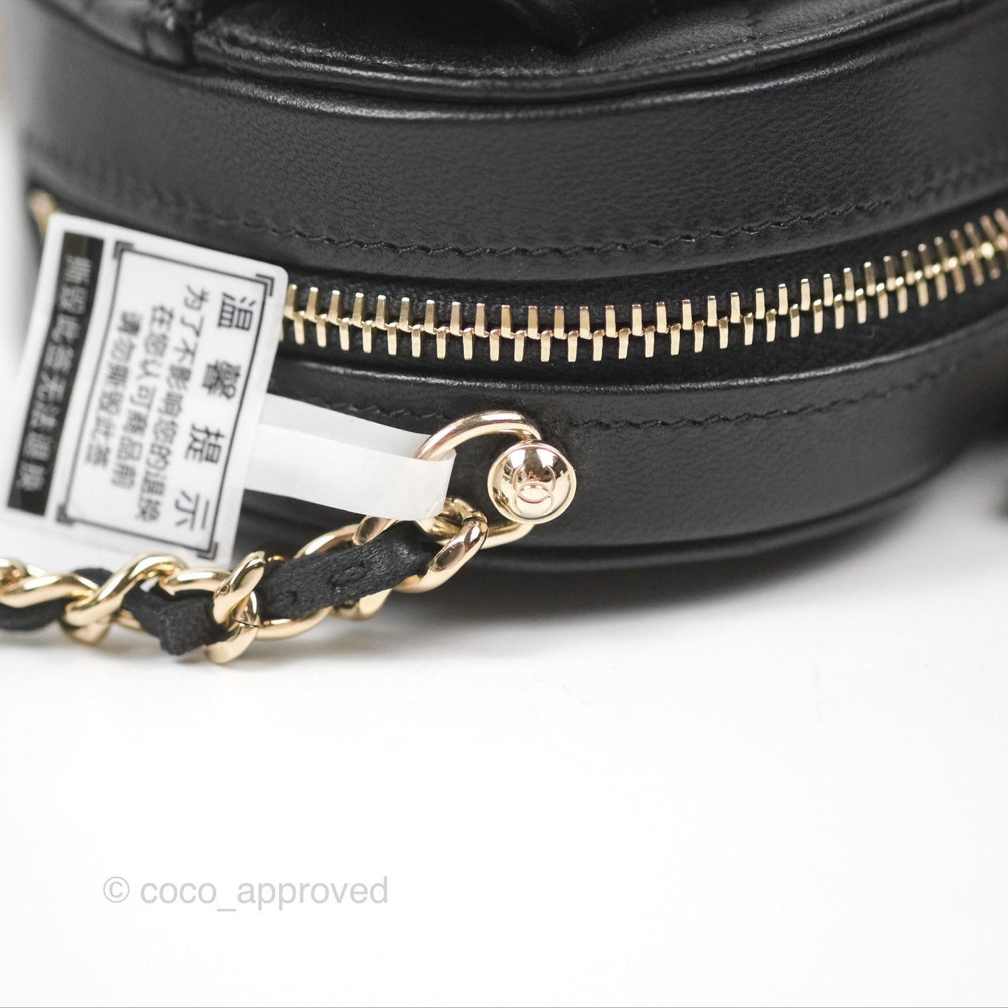 Chanel Small Heart Bag Black Lambskin Gold Hardware 22S