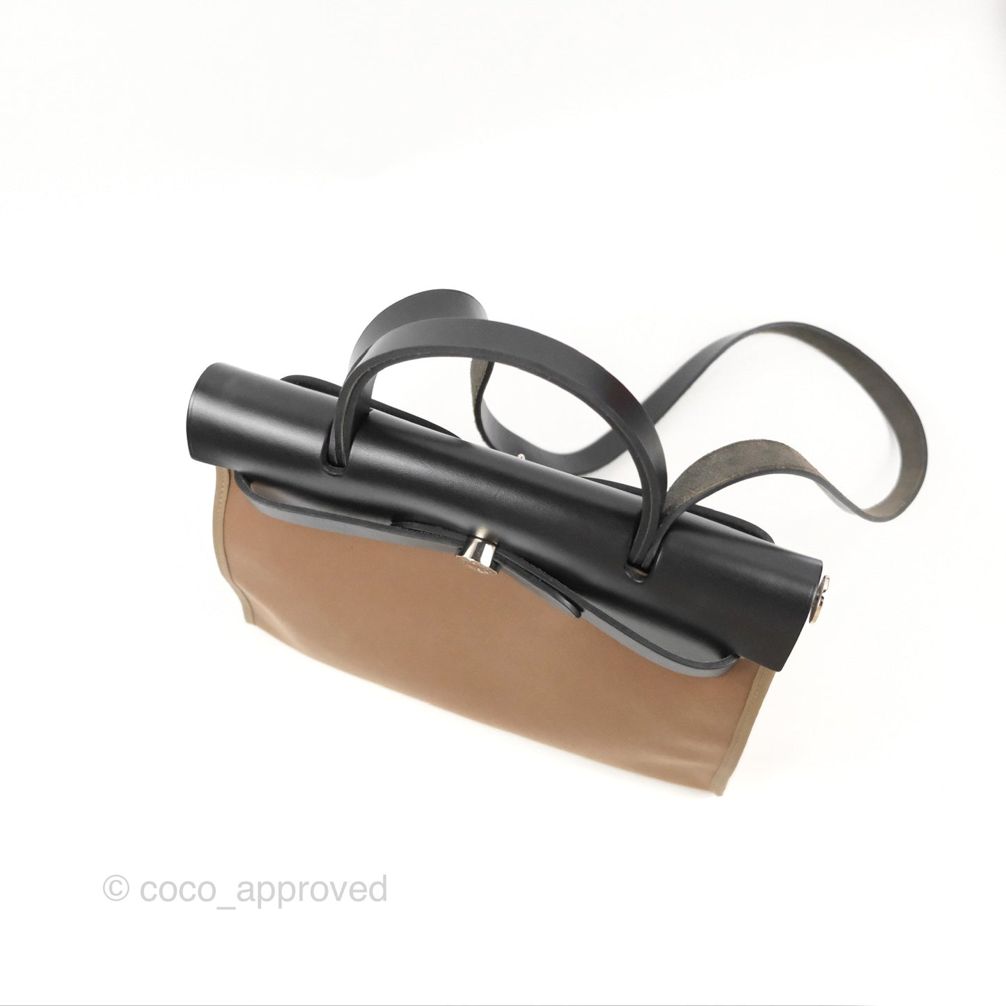 Hermès Herbag Zip 31 Ebene/Etoupe Canvas Palladium Hardware