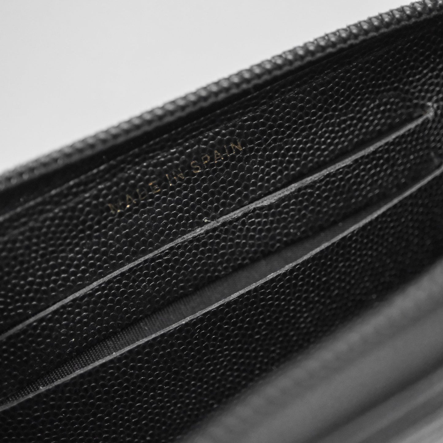 Chanel Boy Zip Wallet Black Caviar Gold Hardware
