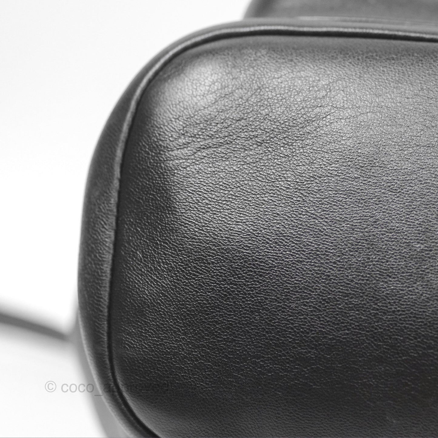 Chanel Quilted Small Duma Drawstring Backpack Black Lambskin