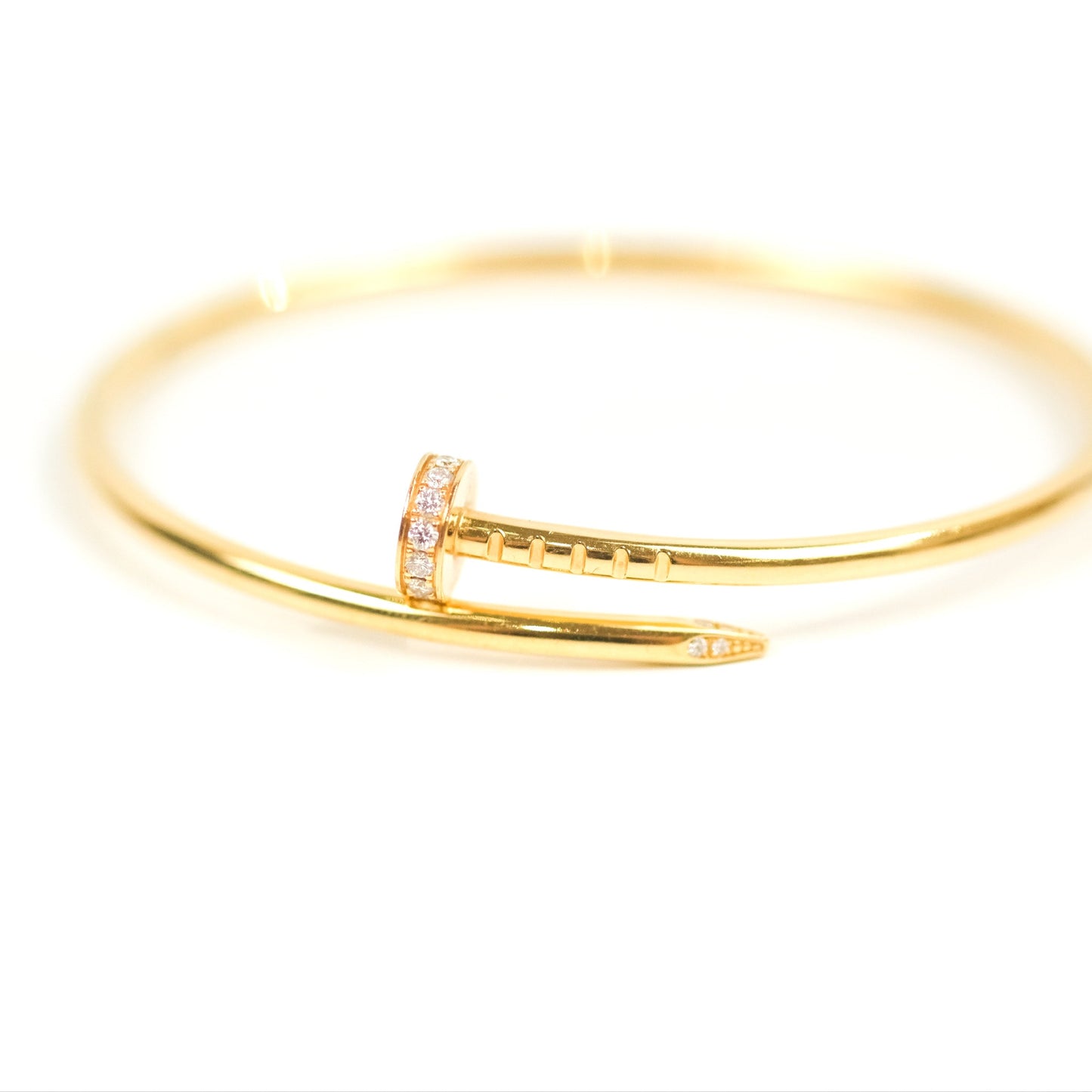 Cartier Small Juste Un Clou Bracelet 18K Yellow Gold Diamond