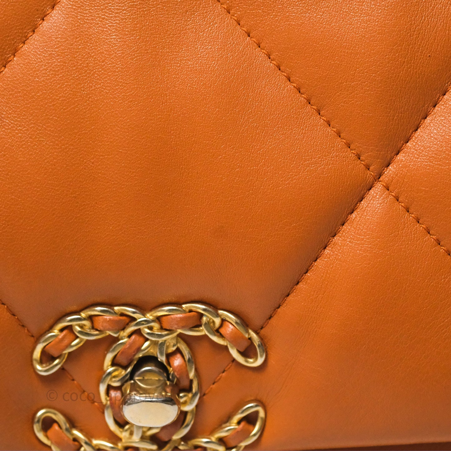 Chanel 19 Small Caramel Mixed Hardware