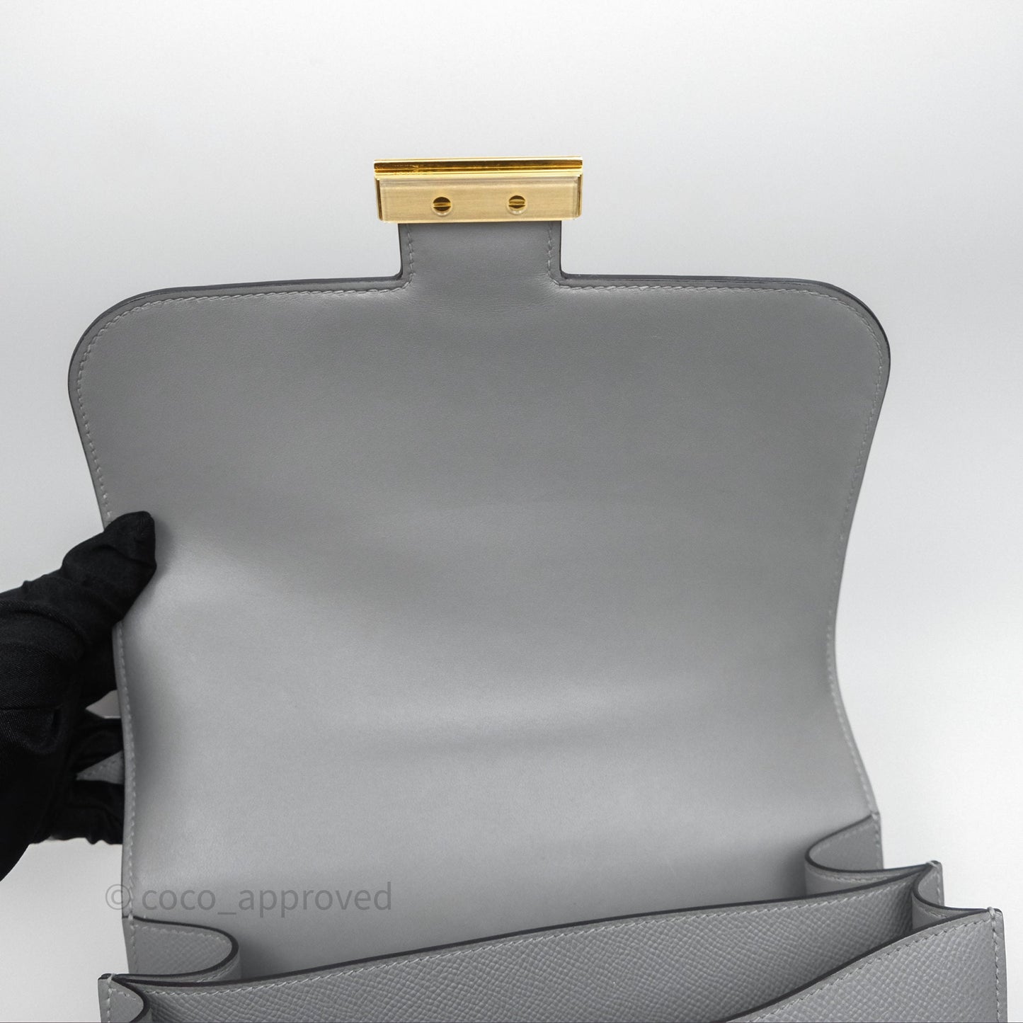 Hermès Constance 24 Gris Mouette 4Z Epsom Gold Hardware