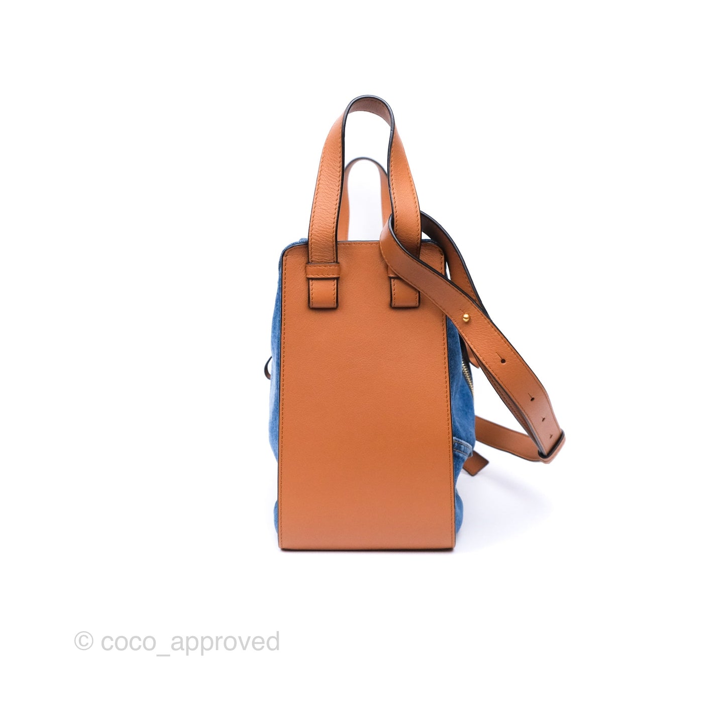 Loewe Small Hammock Shoulder Bag Denim Tan